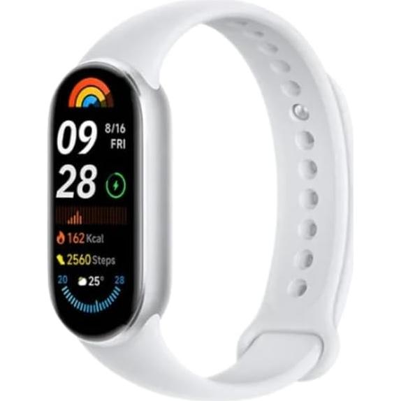 Xiaomi Smart Band 9 Global 2024 | Pantalla AMOLED 1.62" | 233 mAh | 21 Días Batería | 150+ Modos de Ejercicio | Resistente al Agua 50m