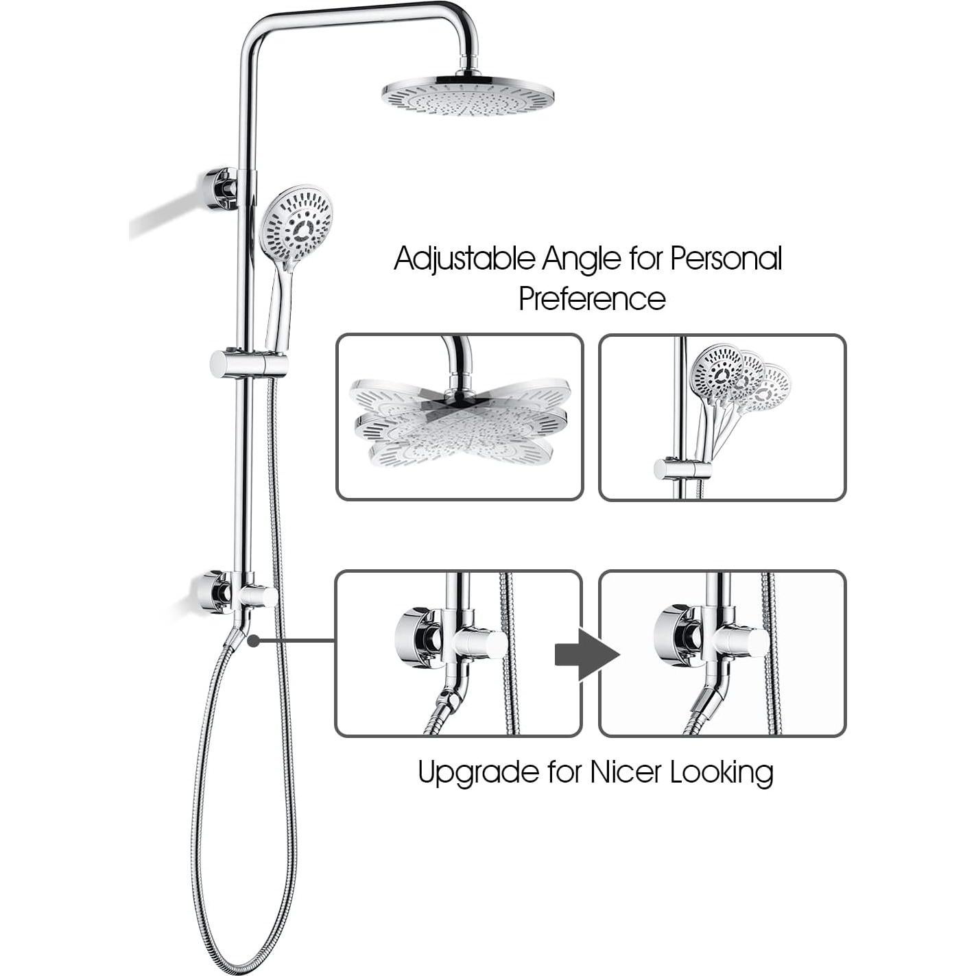 Sistema de Ducha Bright Showers con Cabezal de Lluvia 22 cm