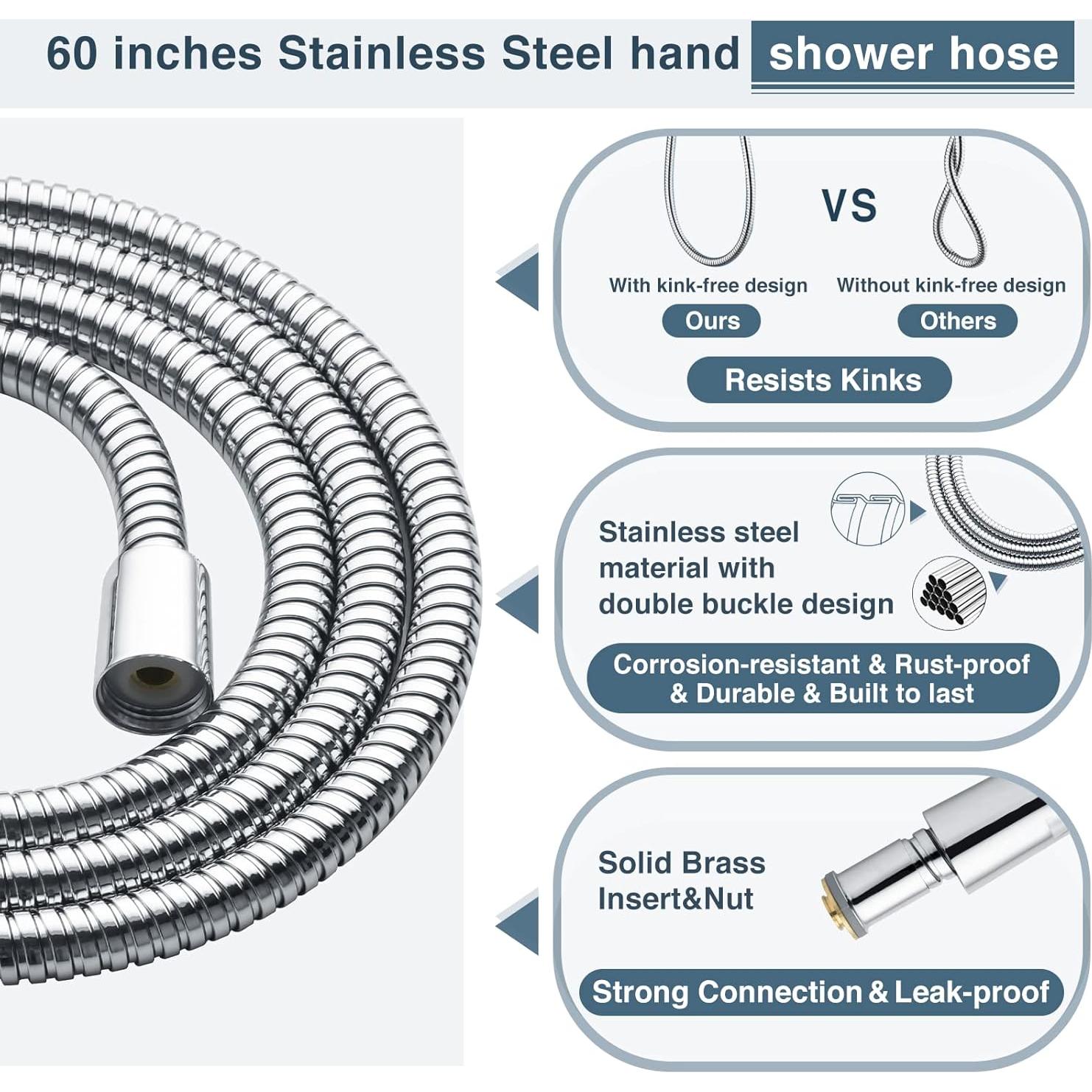 Sistema de Ducha Bright Showers con Cabezal de Lluvia 22 cm