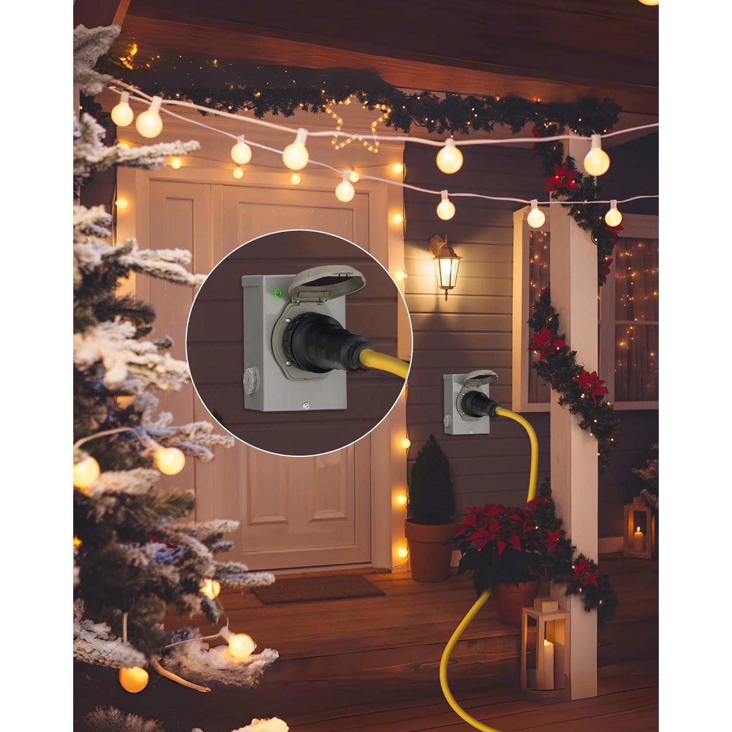 Caja de entrada de generador WILAWELS 50 Amp NEMA SS2-50P