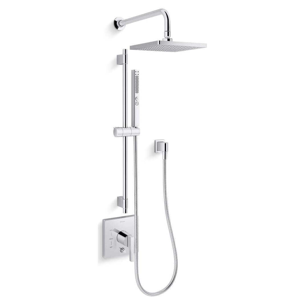 Kit de Ducha Kohler Honesty con Cabezal y Ducha de Mano Cromo
