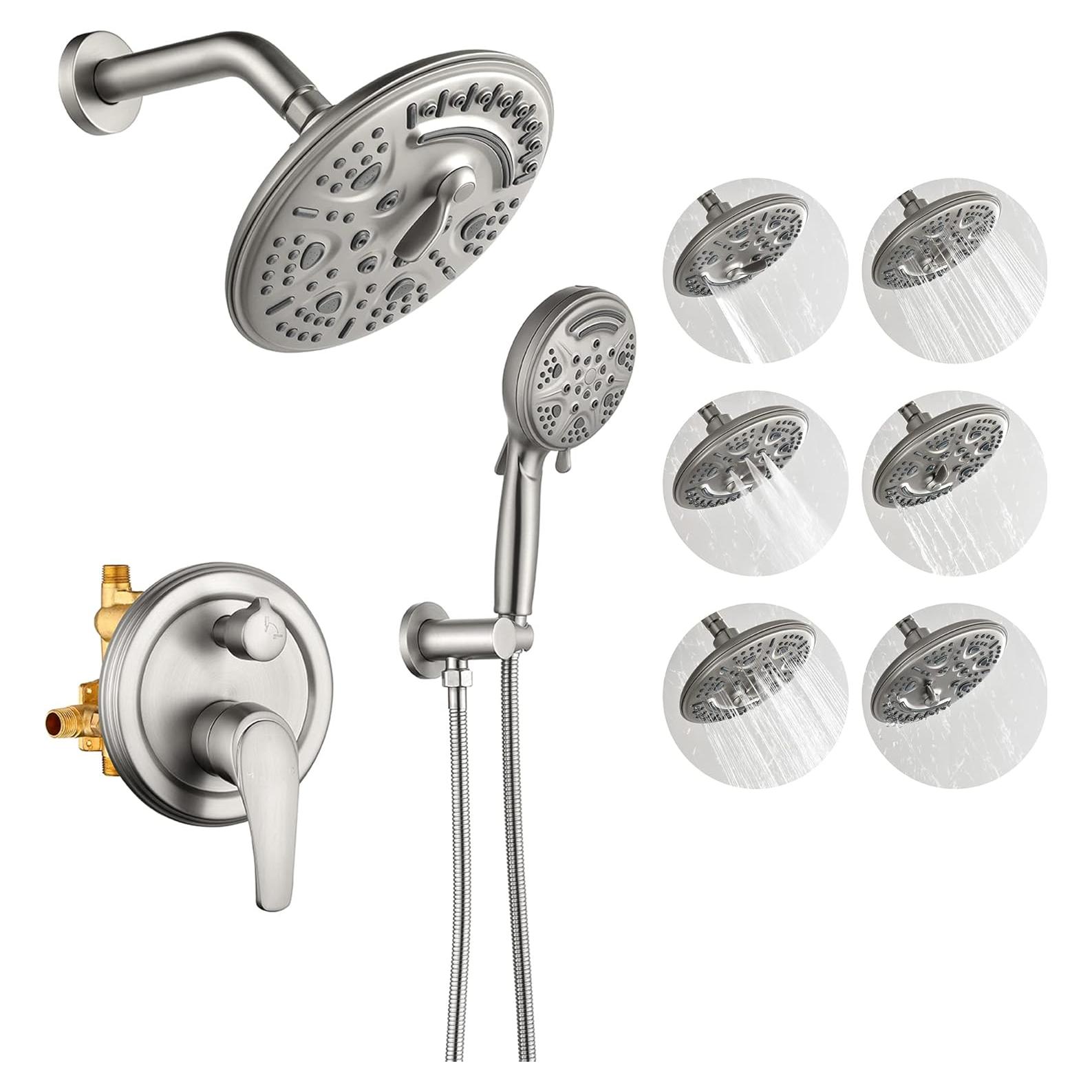Sistema de Ducha SHAMANDA 15 Funciones Níquel Cepillado