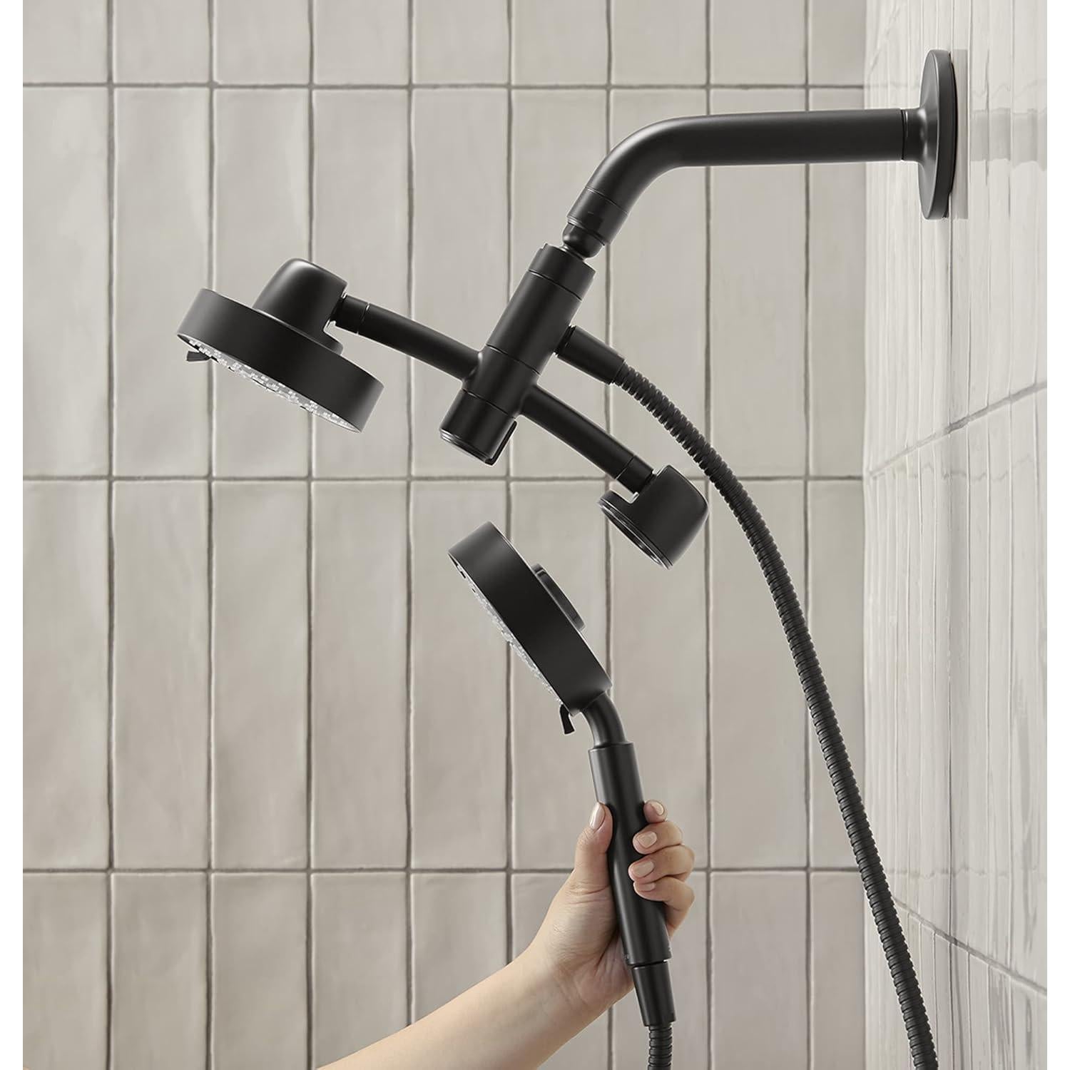 Ducha Multifuncional 2-en-1 Kohler Purist Negro Mate 2.5 GPM