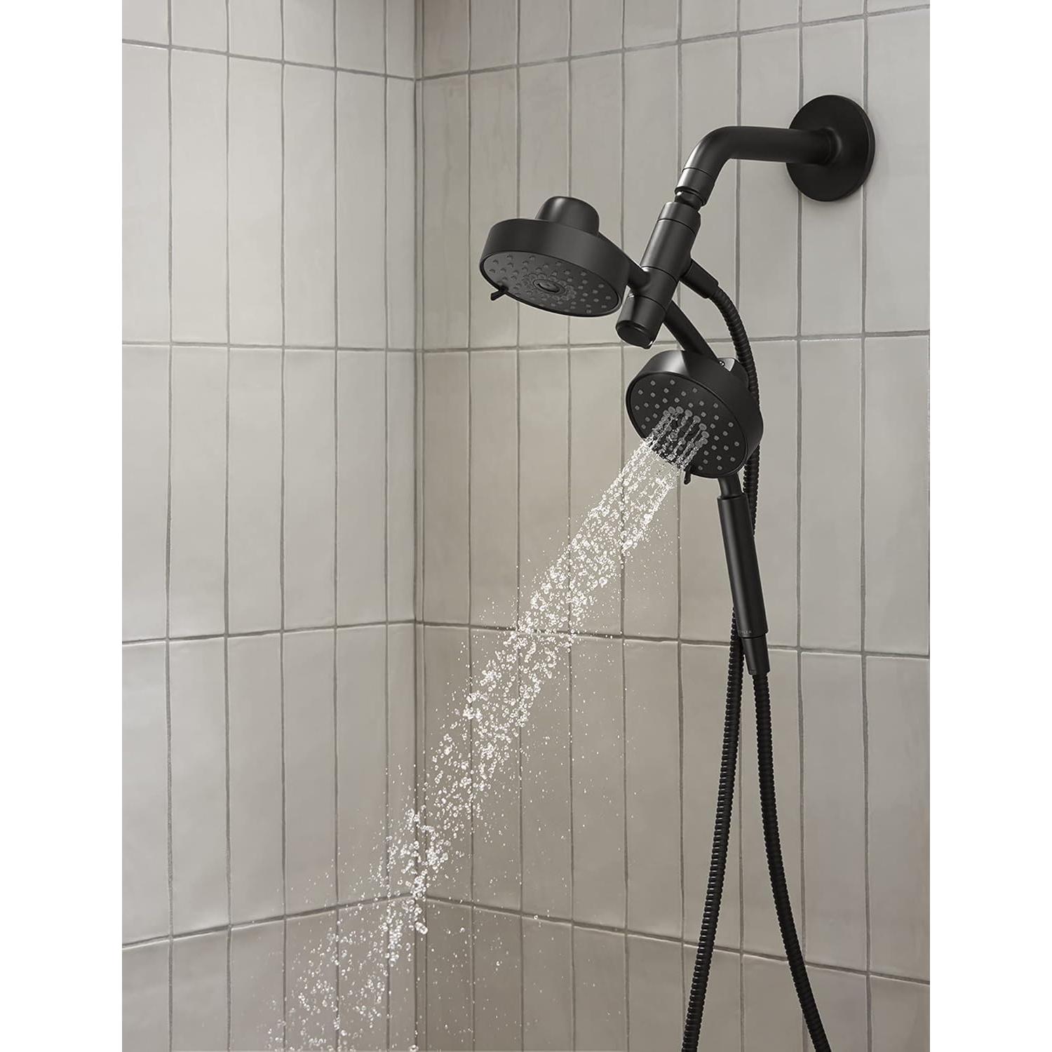 Ducha Multifuncional 2-en-1 Kohler Purist Negro Mate 2.5 GPM