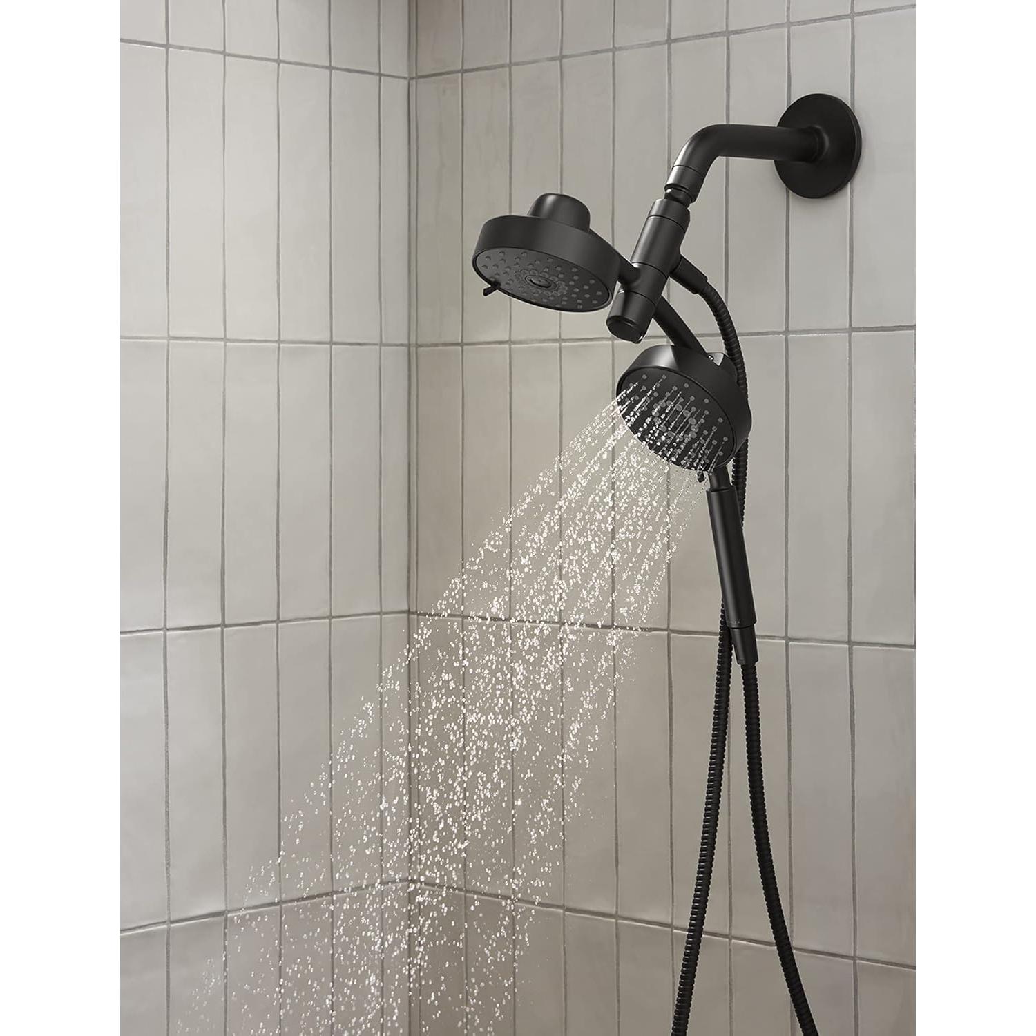 Ducha Multifuncional 2-en-1 Kohler Purist Negro Mate 2.5 GPM