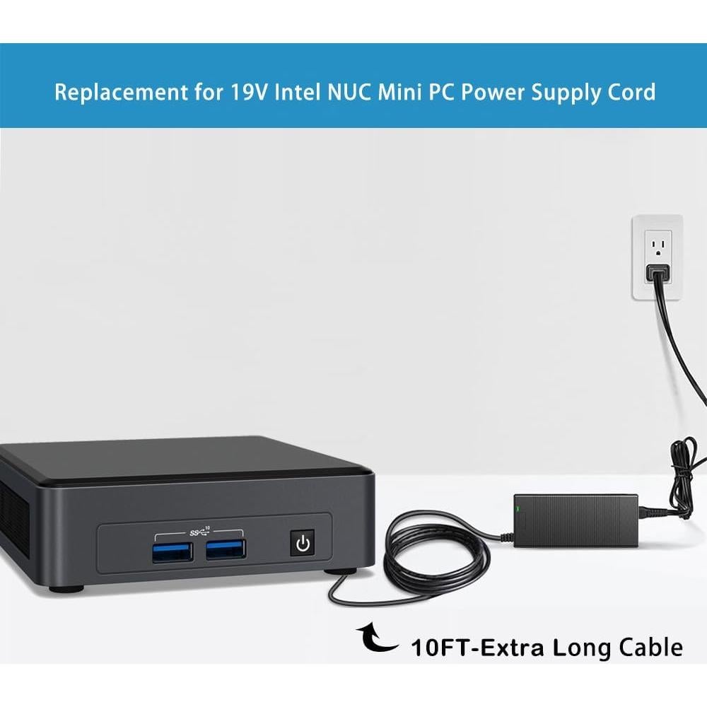 Adaptador de Corriente 19V 6.32A 120W para Mini PC Intel NUC