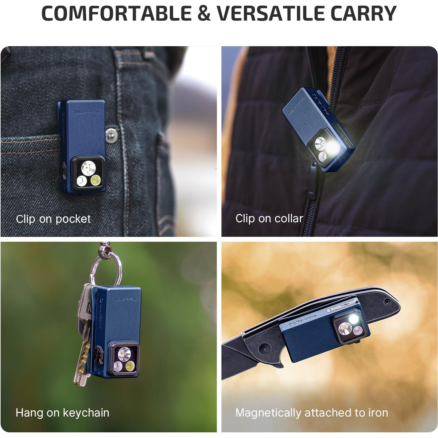 Linterna EDC OLIGHT Oclip Ultra 530 Lúmenes Recargable