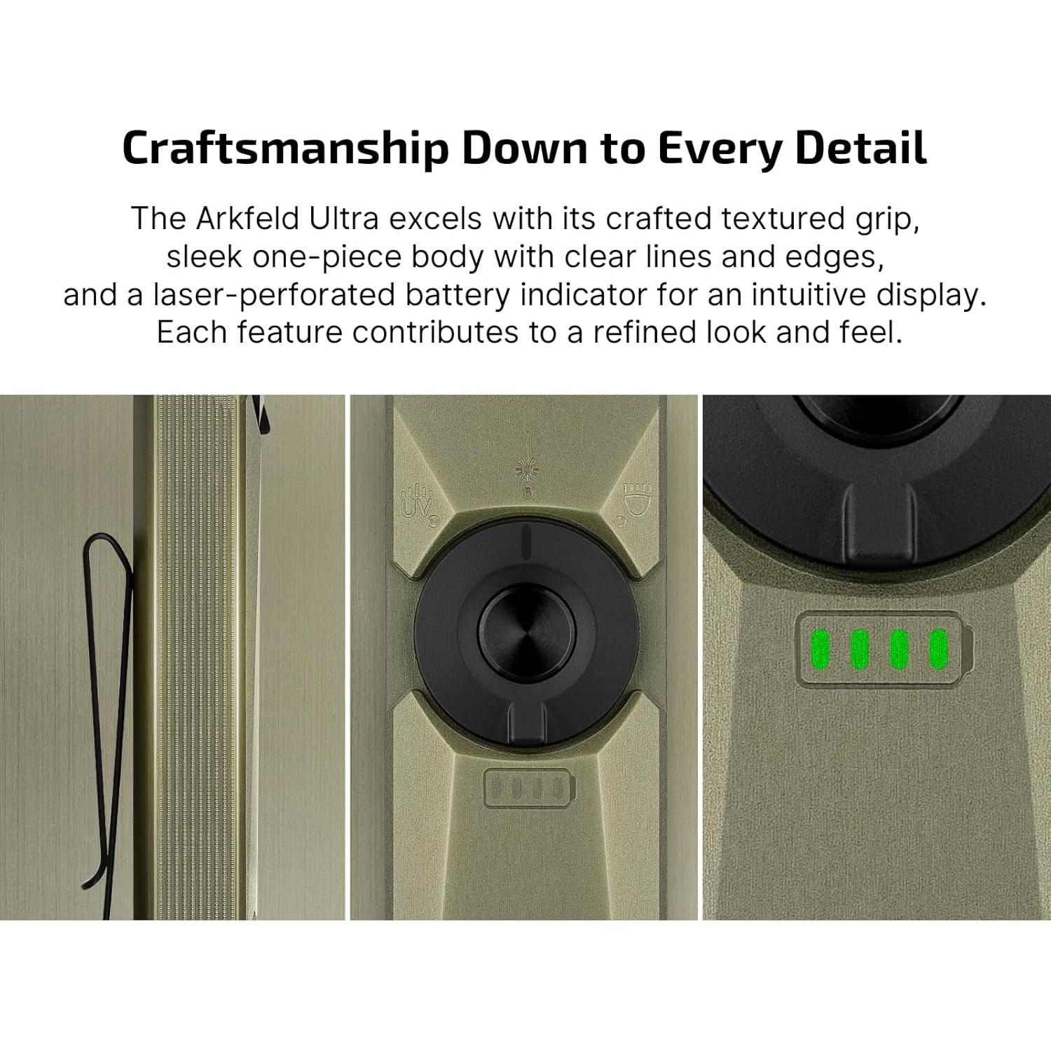 Linterna EDC Olight Arkfeld Ultra 1400 Lúmenes Verde Oliva