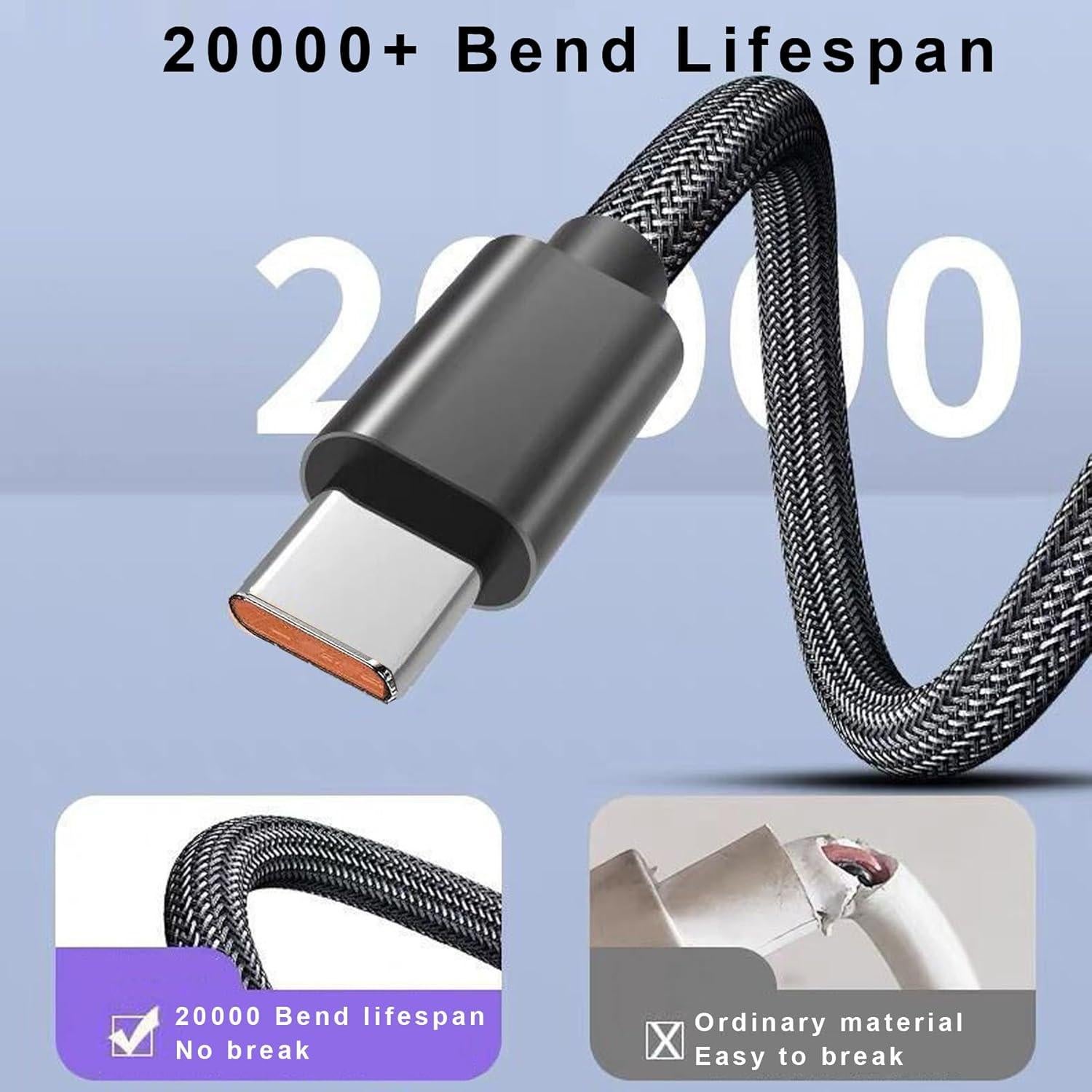 Cable de Carga Rápida USB-C 1.01 m para Linternas OLIGHT y WUBEN