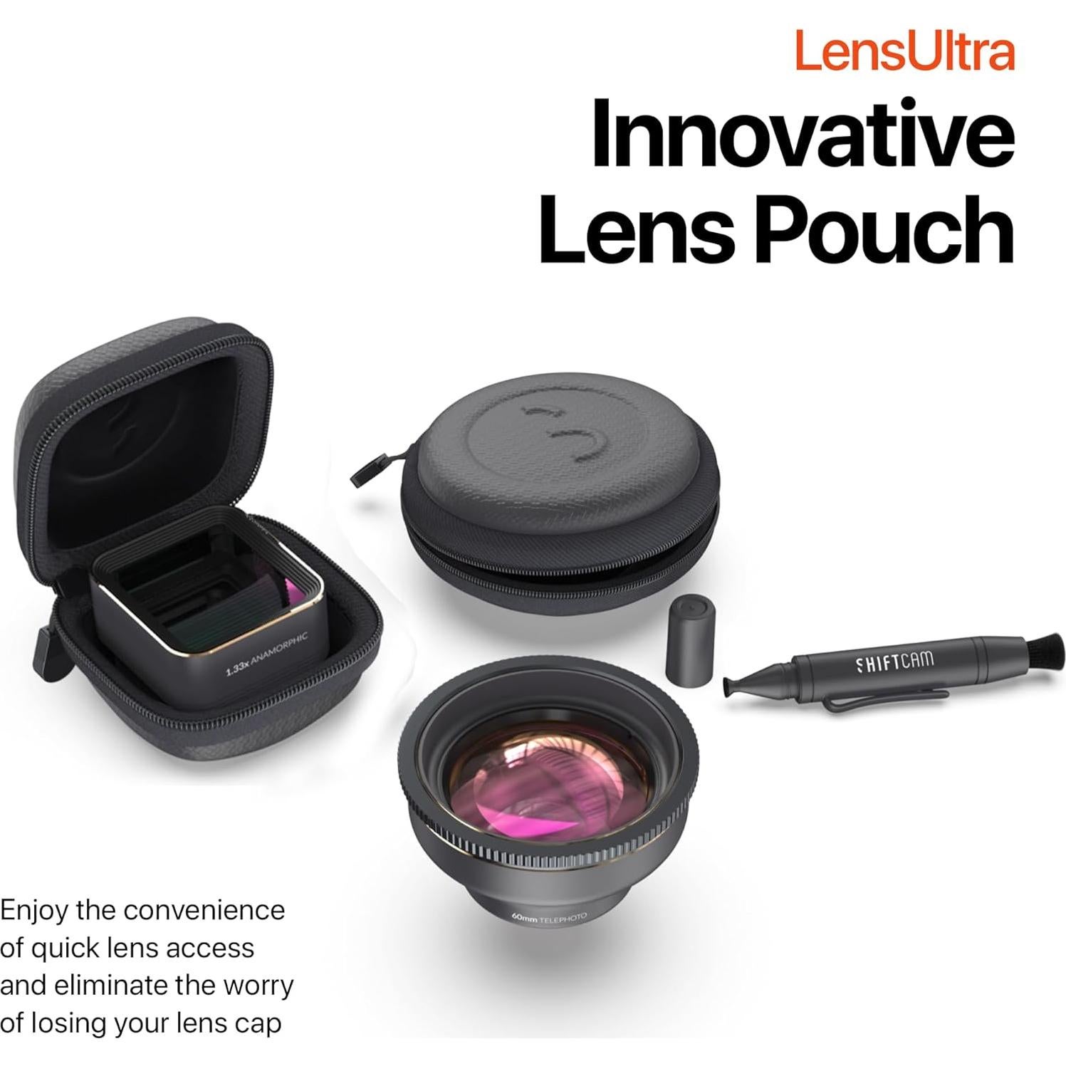 Lente Anamórfica 1.55x ShiftCam - Ultra Ancha 120°