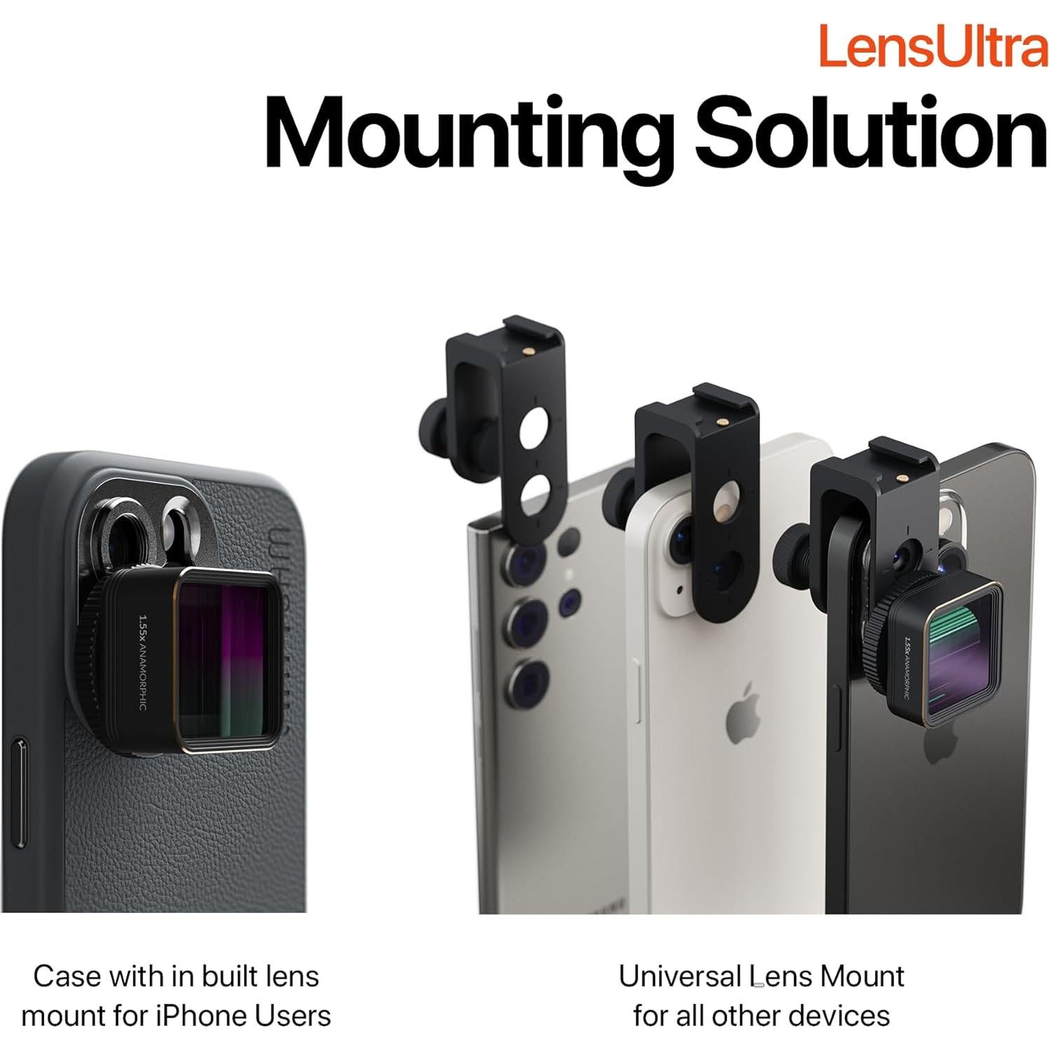 Lente Anamórfica 1.55x ShiftCam - Ultra Ancha 120°