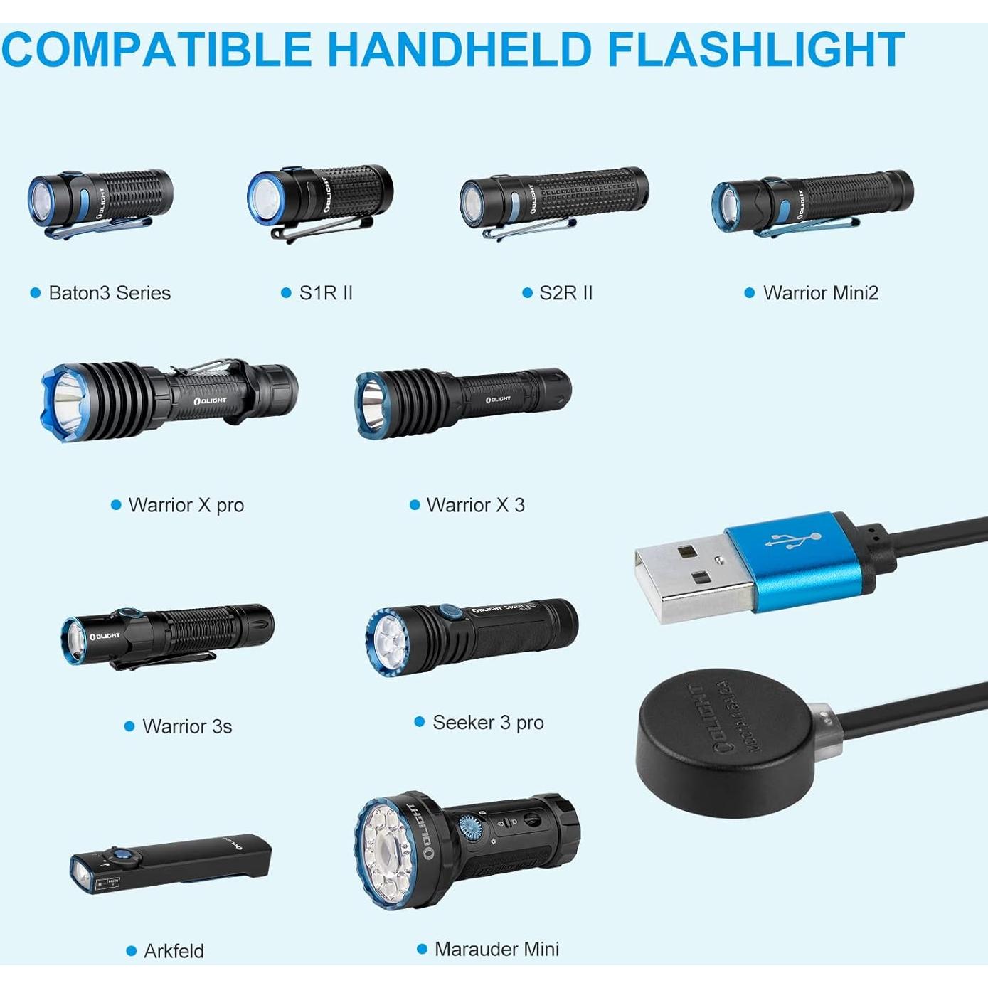 Cargador Magnético OLIGHT MCC 3 Negro 0.5m 10W