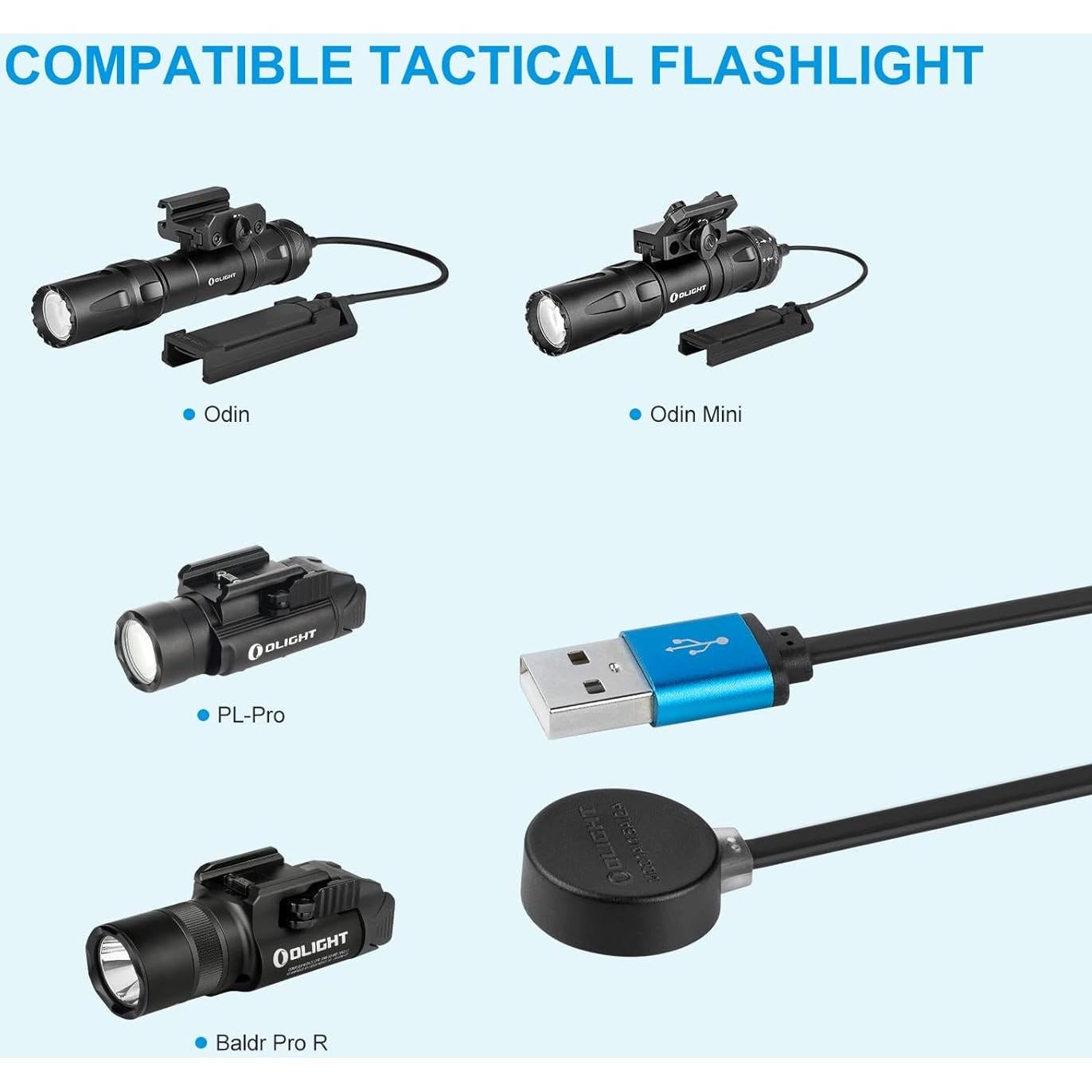 Cargador Magnético OLIGHT MCC 3 Negro 0.5m 10W