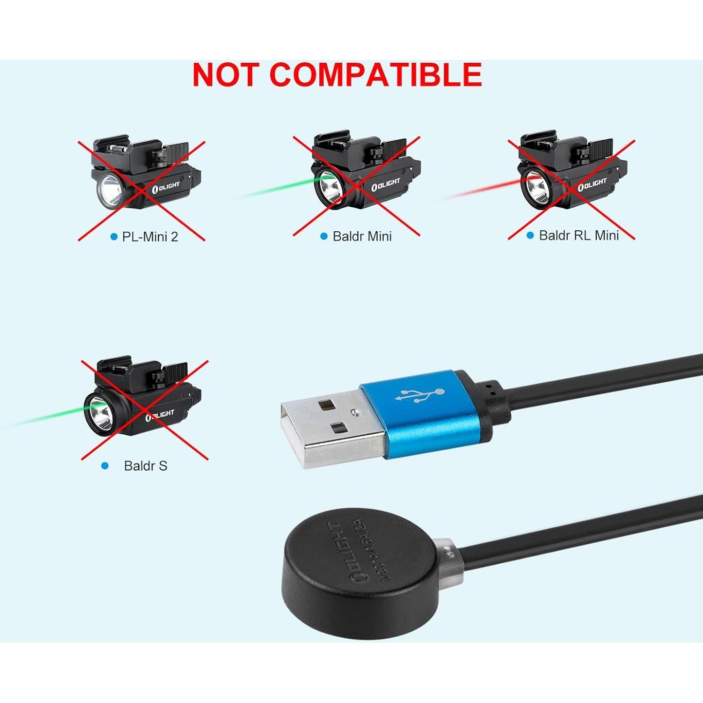 Cargador Magnético OLIGHT MCC 3 Negro 0.5m 10W