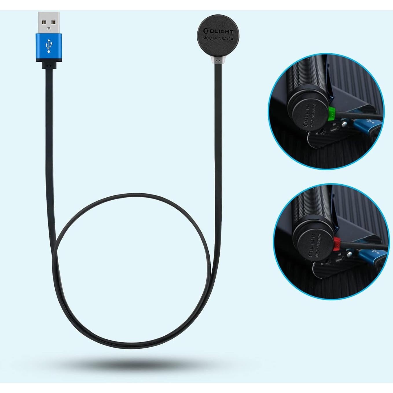 Cargador Magnético OLIGHT MCC 3 Negro 0.5m 10W