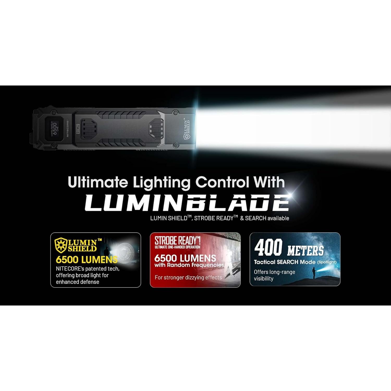 Linterna táctica Nitecore EDC29 6500 lúmenes recargable USB-C