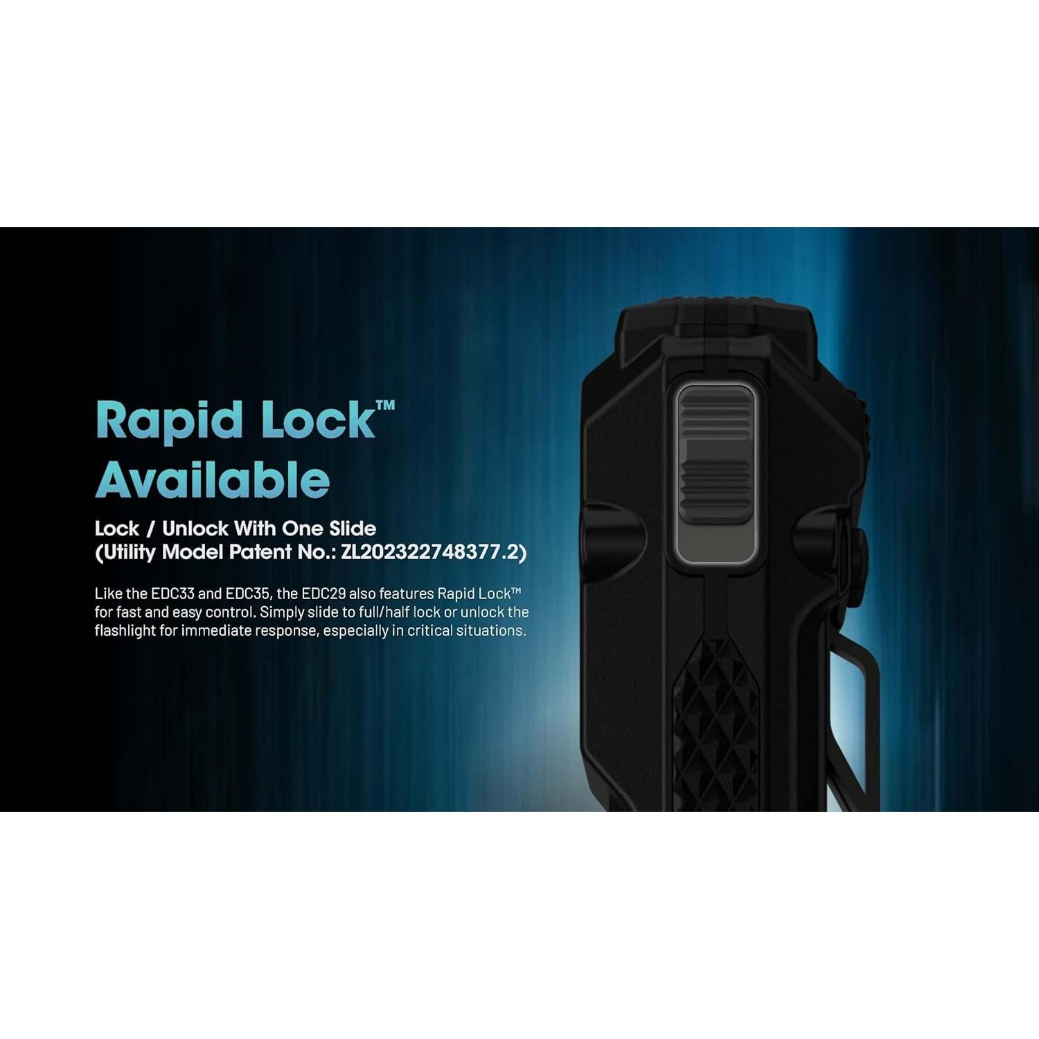 Linterna táctica Nitecore EDC29 6500 lúmenes recargable USB-C