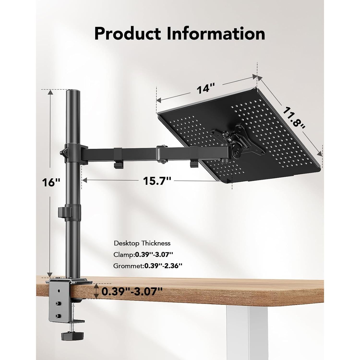 Soporte de Escritorio para Laptop HUANUO, 17" y Monitores 15-32"