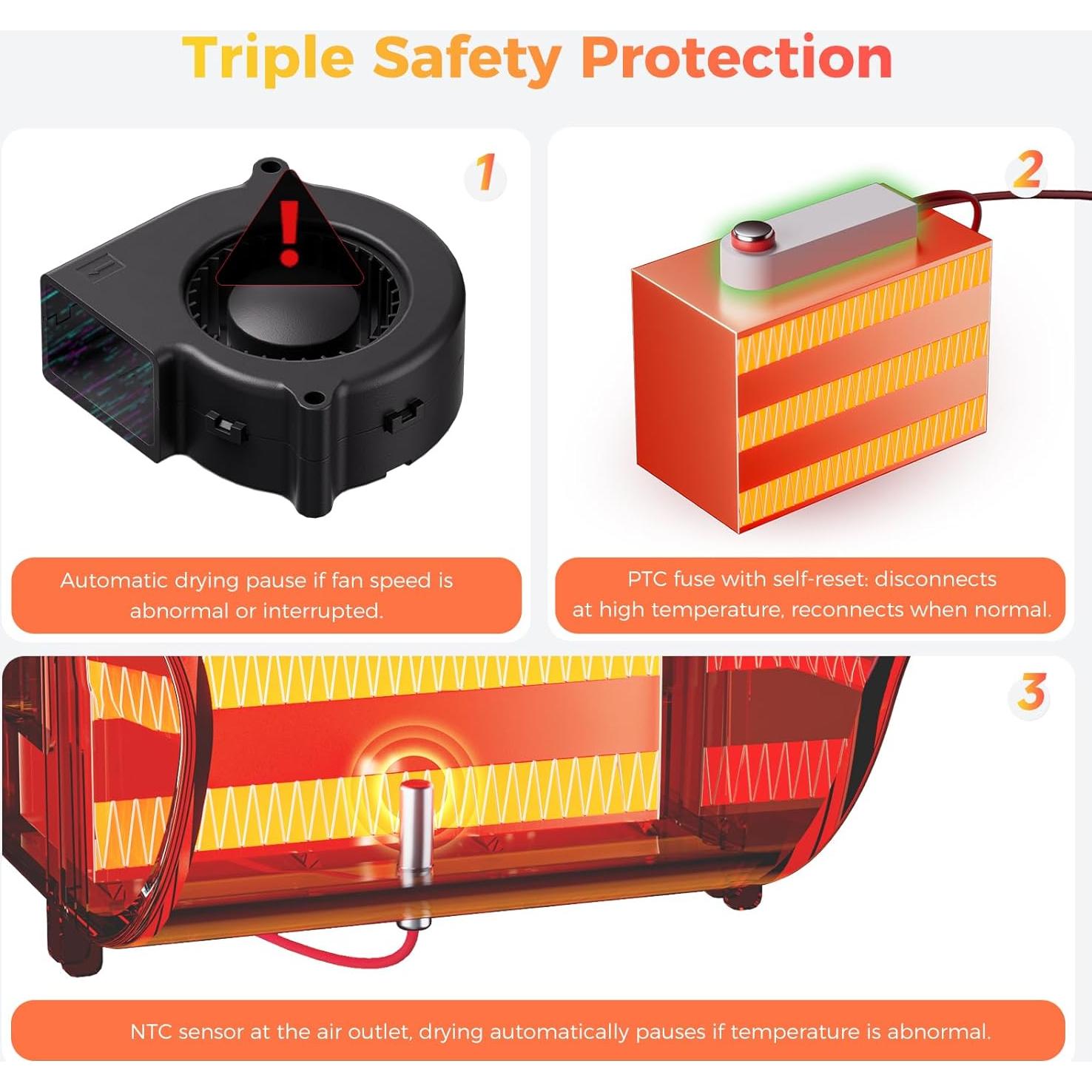 Secador de Filamento Creality Space Pi X4 4 Bobinas 85°C
