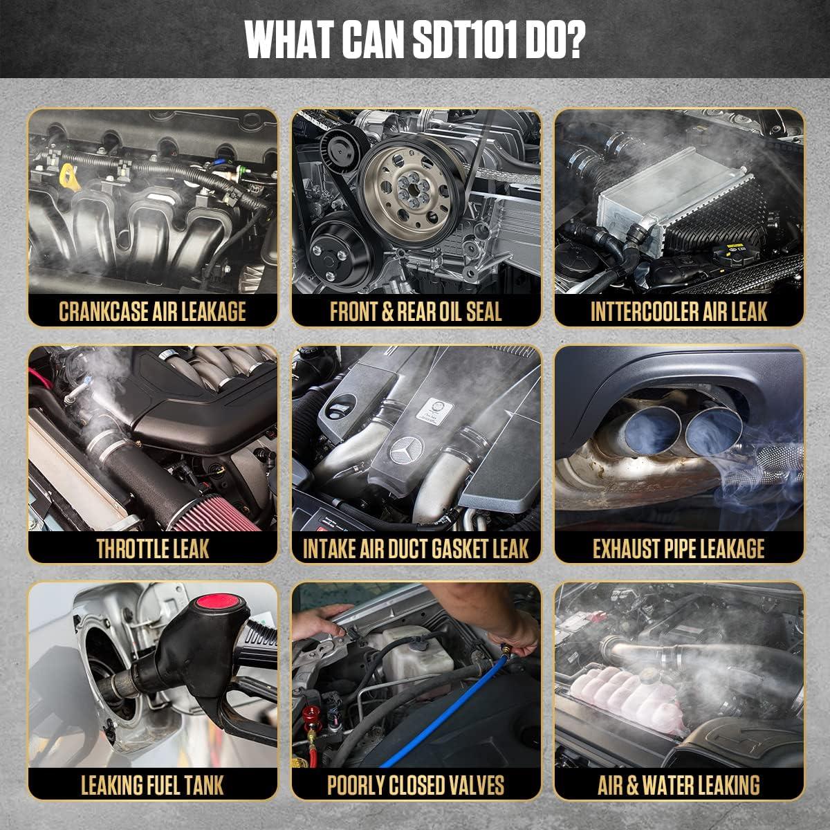 Detector de Fugas de Humo AUTOOL SDT101 12V para Autos