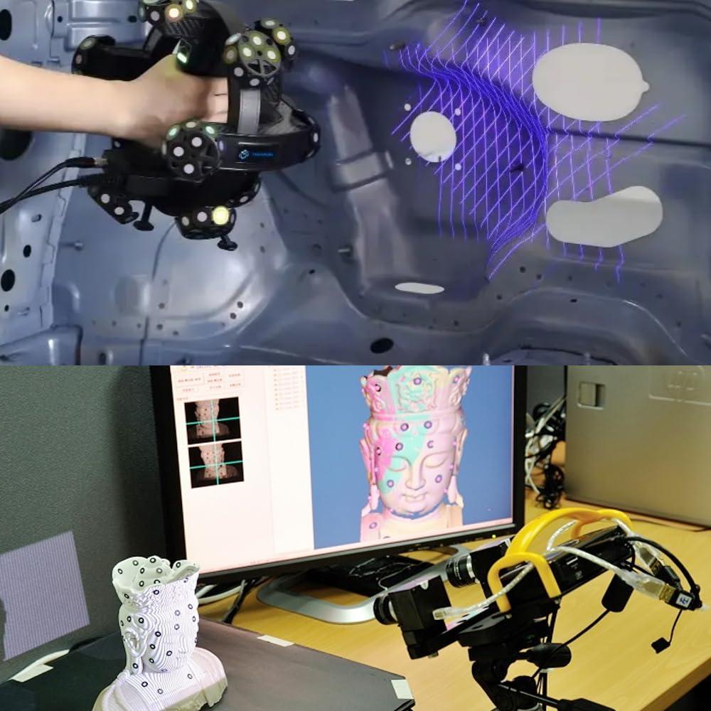 700 Marcadores de Escaneo 3D Gangming 6mm Adhesivos