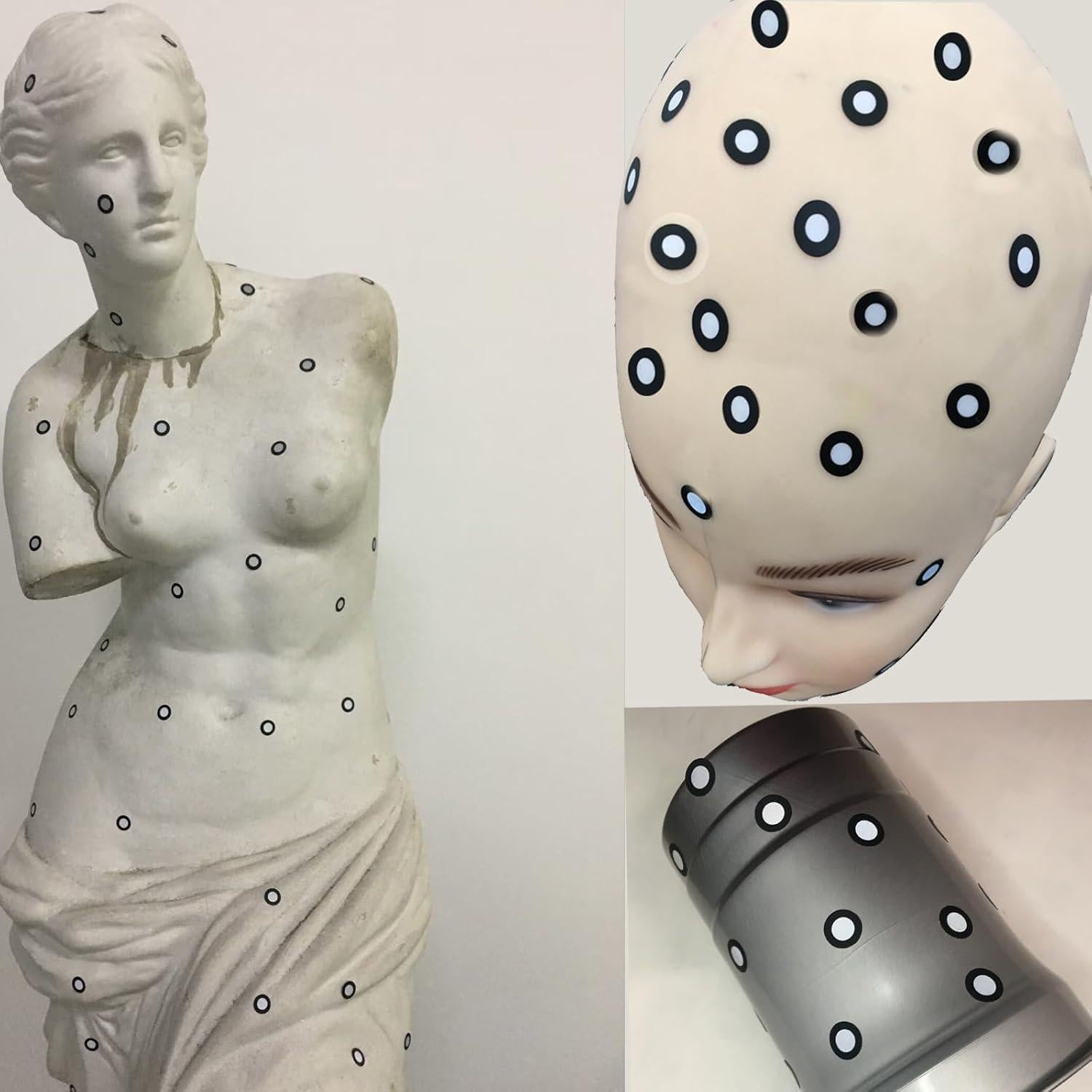 700 Marcadores de Escaneo 3D Gangming 6mm Adhesivos