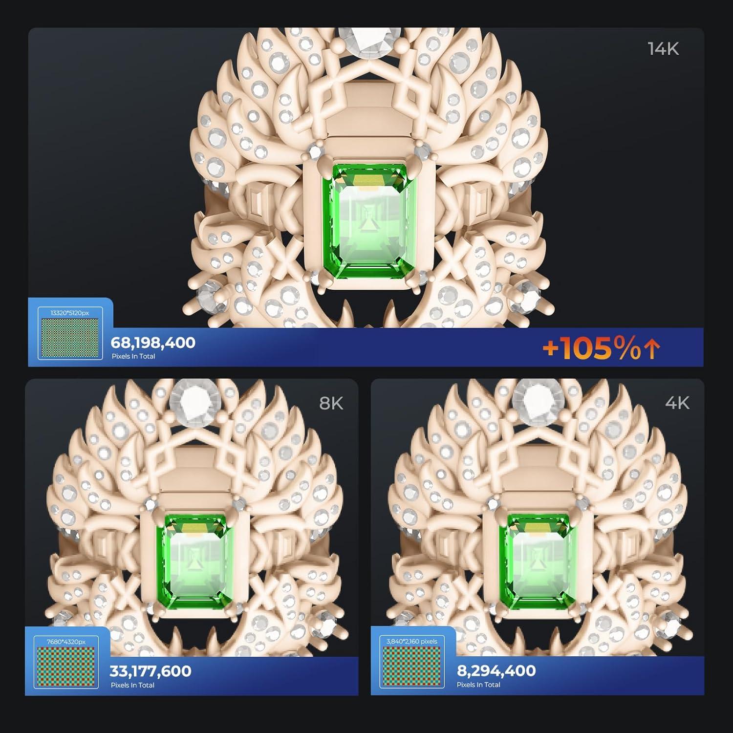 Impresora 3D de Resina Creality Halot Mage S 14K 10.1" LCD