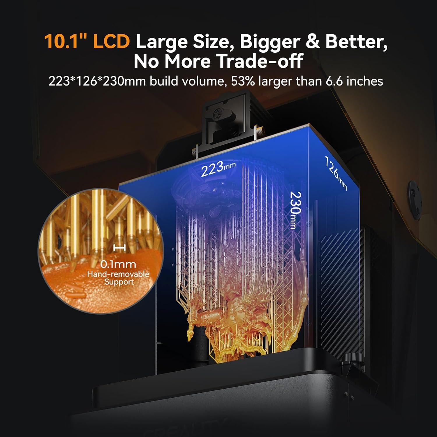 Impresora 3D de Resina Creality Halot Mage S 14K 10.1" LCD