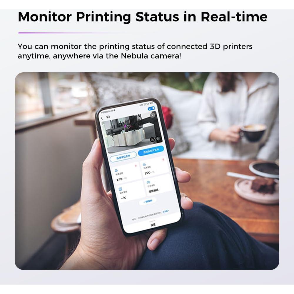 Cámara Nebula Creality para Impresoras 3D, WiFi, Time-Lapse