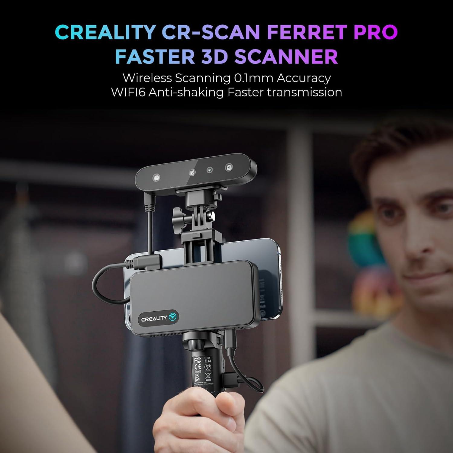 Escáner 3D Creality CR-Scan Ferret Pro portátil 0.1mm