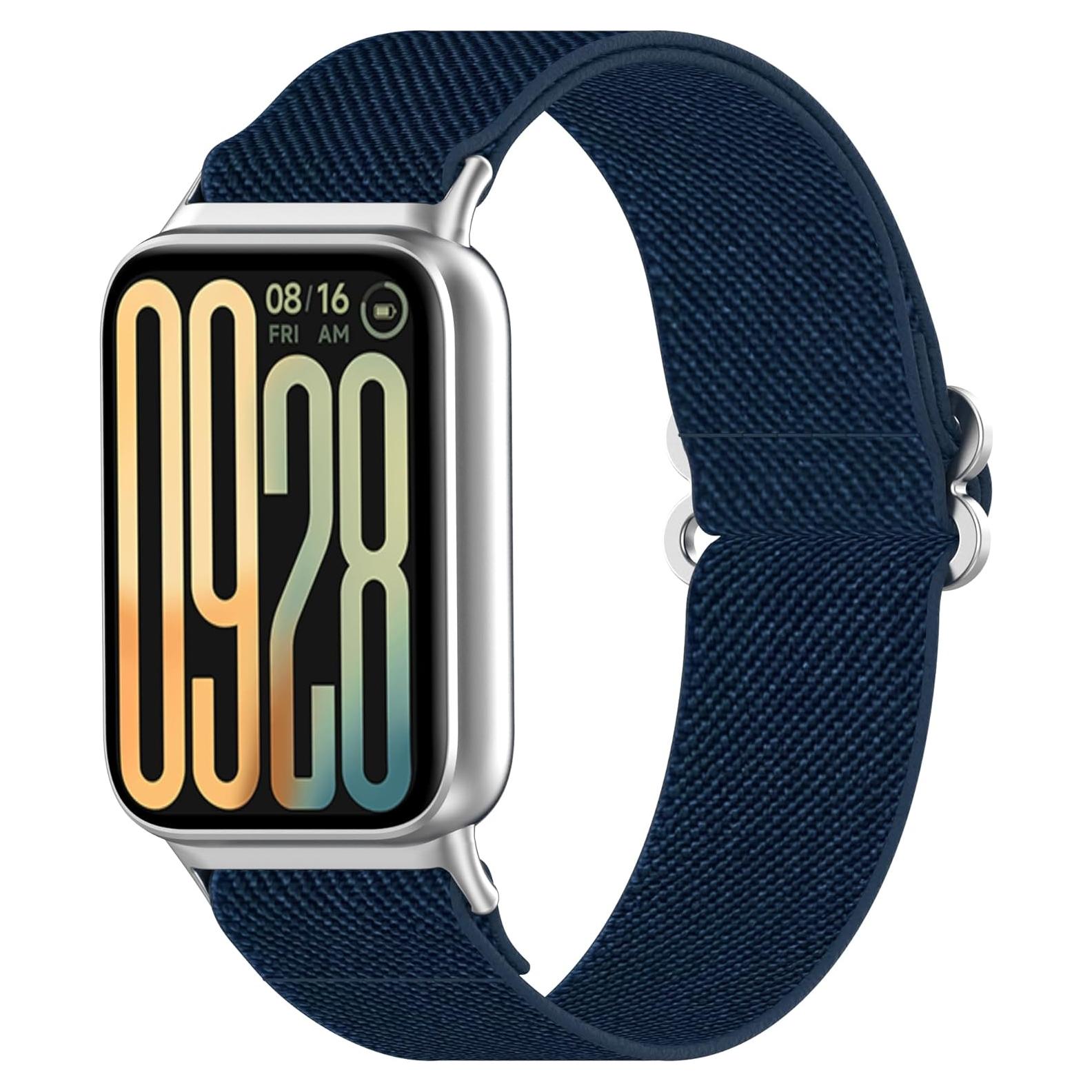 FitTurn Correa de Nylon Elástico para Xiaomi Mi Band 9 Pro