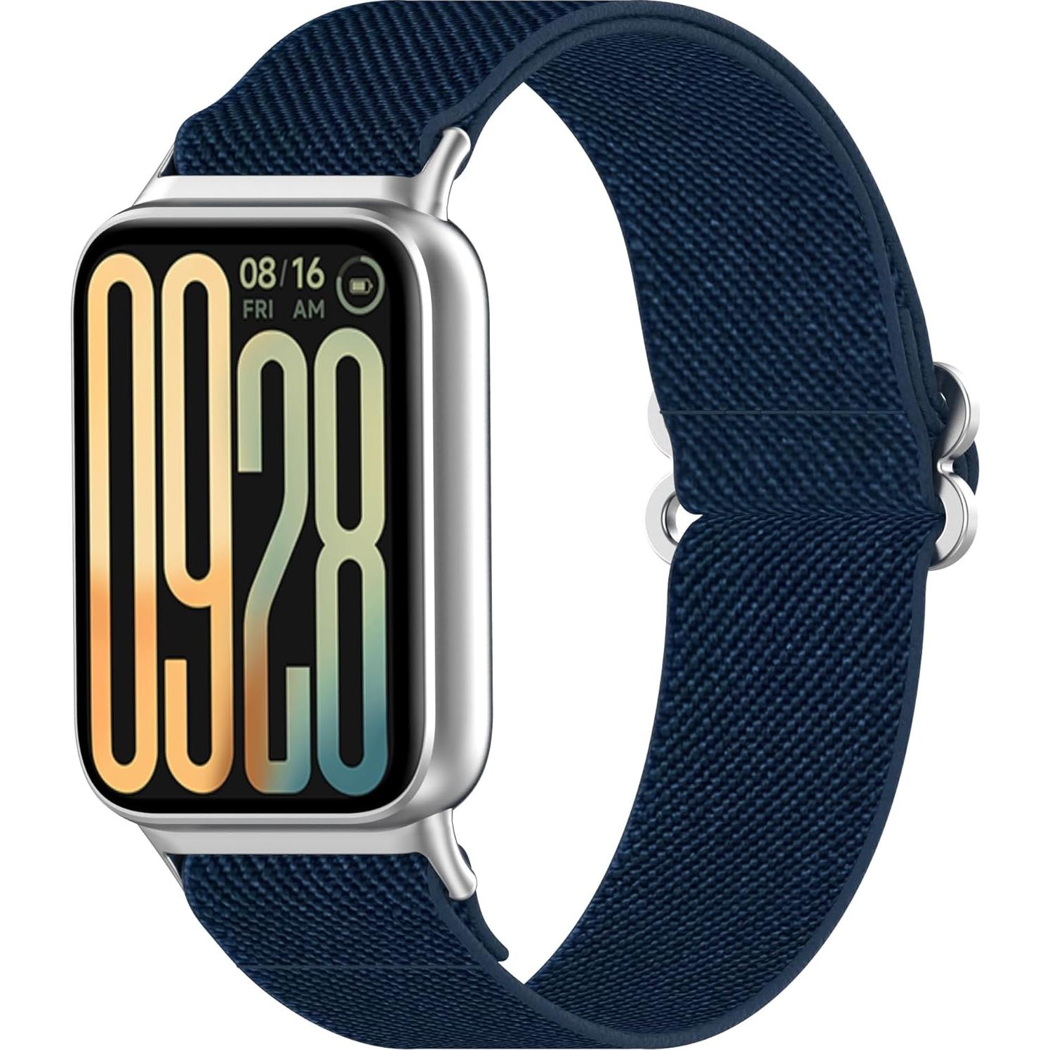 FitTurn Correa de Nylon Elástico para Xiaomi Mi Band 9 Pro