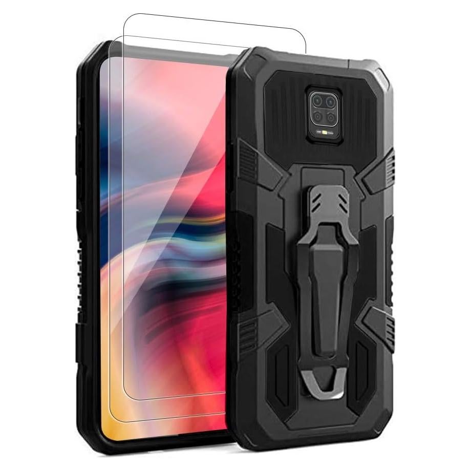 Funda Bumper para Xiaomi Redmi Note 9S/9 Pro + 2 Protectores