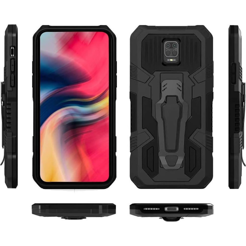 Funda Bumper para Xiaomi Redmi Note 9S/9 Pro + 2 Protectores