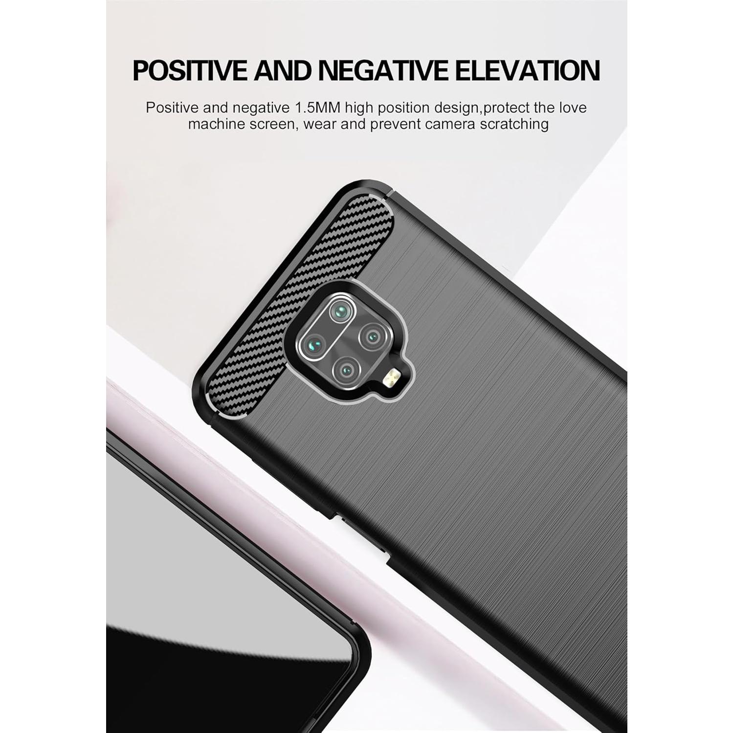 Funda TPU Antideslizante EUAGVQY para Xiaomi Redmi Note 9S Azul