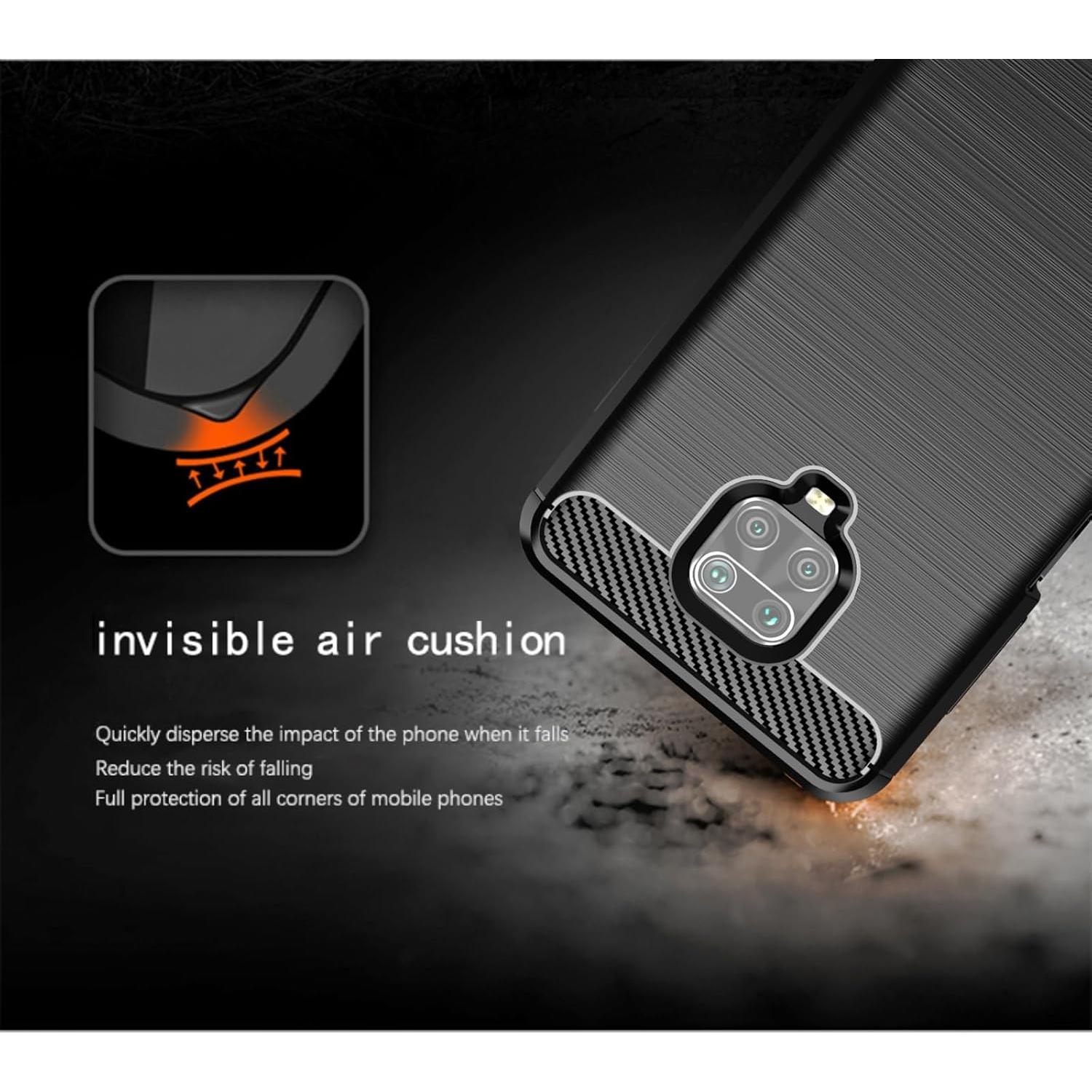 Funda TPU Antideslizante EUAGVQY para Xiaomi Redmi Note 9S Azul