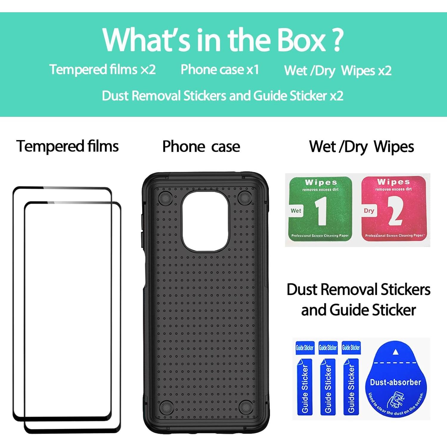 Funda Jeylly para Xiaomi Redmi Note 9 Pro con 2 Protectores