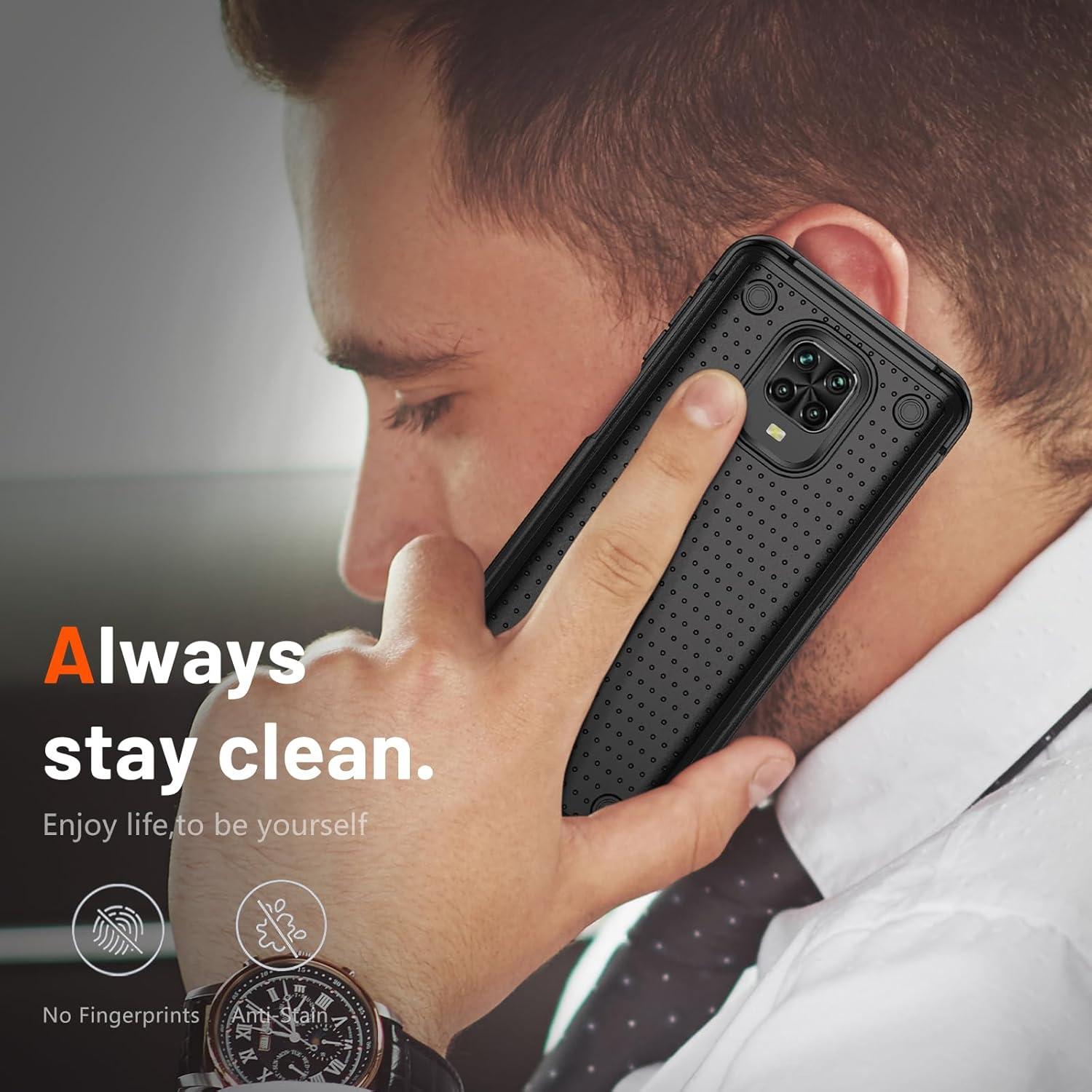 Funda Jeylly para Xiaomi Redmi Note 9 Pro con 2 Protectores