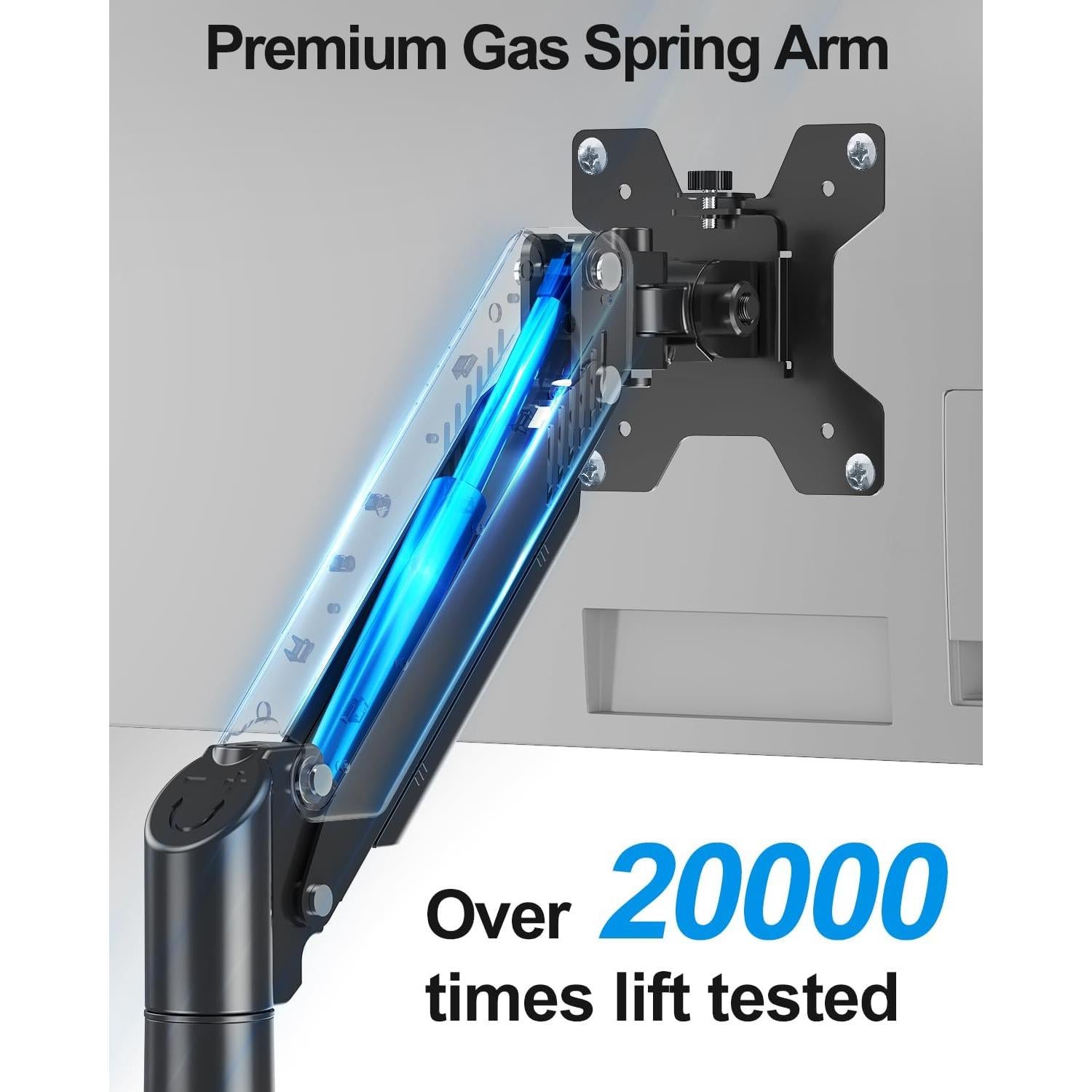 Brazo de Monitor ErgoFocus para Pantallas de 32" Negro