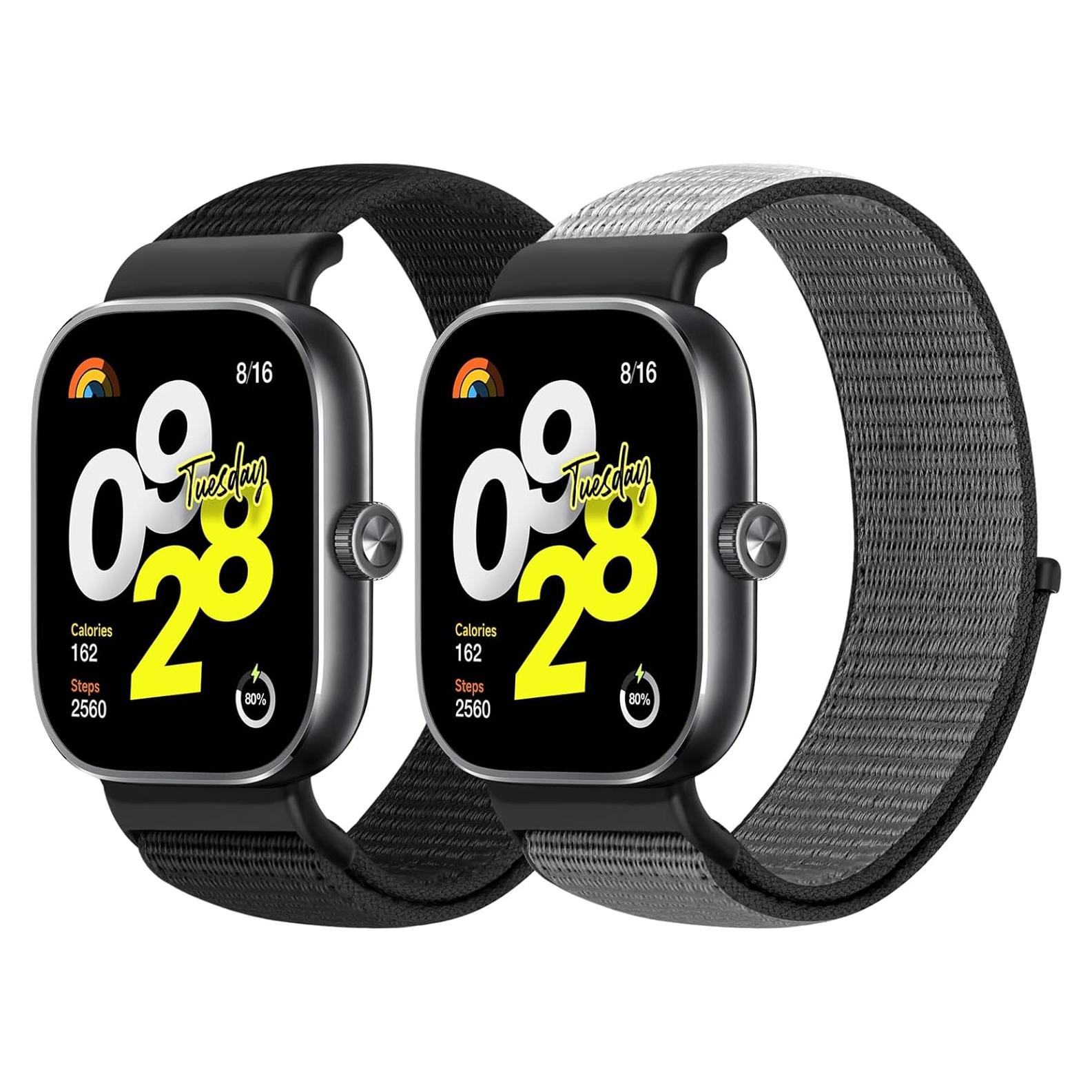 Bandas de nailon para Xiaomi Redmi Watch 5/4 y Smart Band 8/9 Pro - 2 piezas ajustables