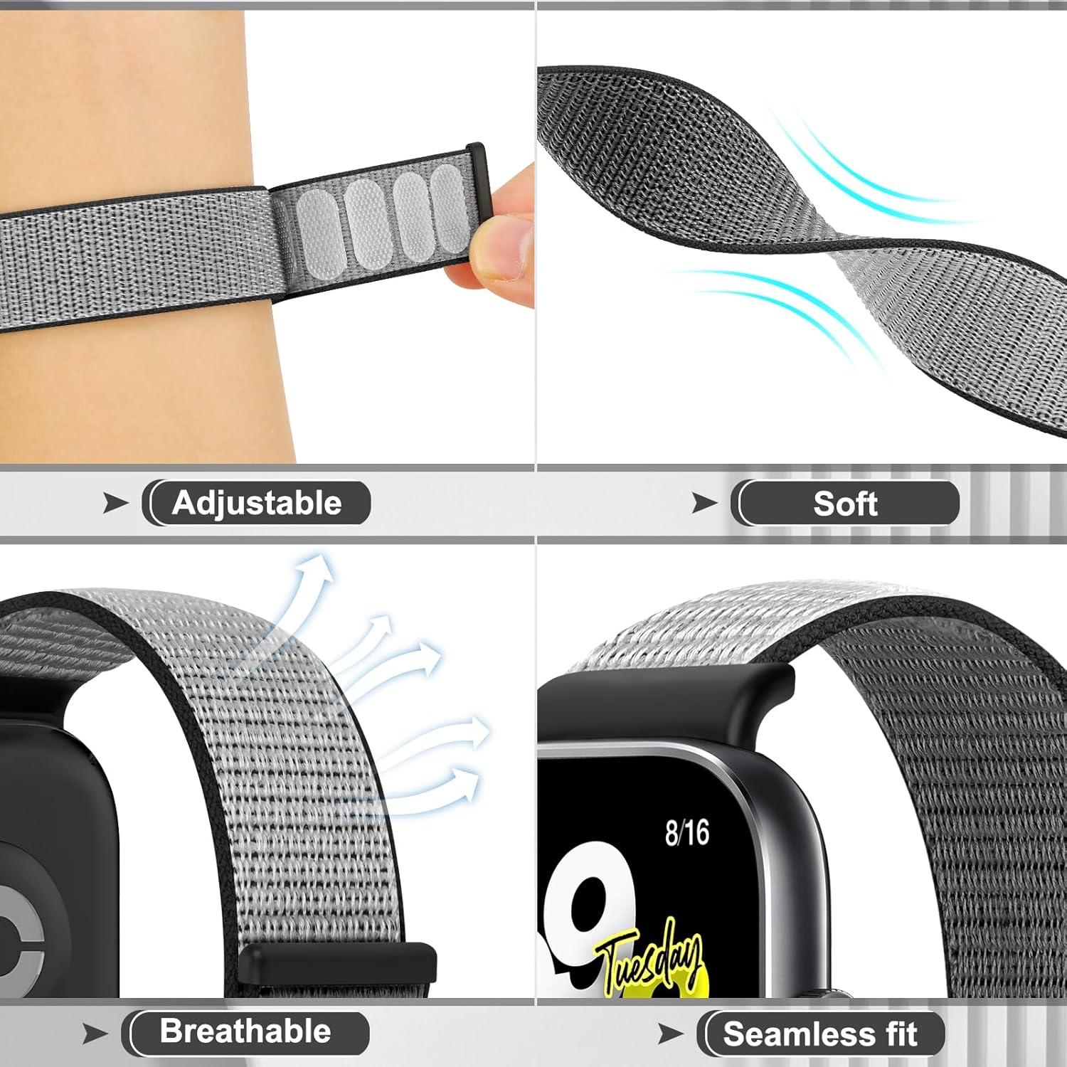 Bandas de nailon para Xiaomi Redmi Watch 5/4 y Smart Band 8/9 Pro - 2 piezas ajustables