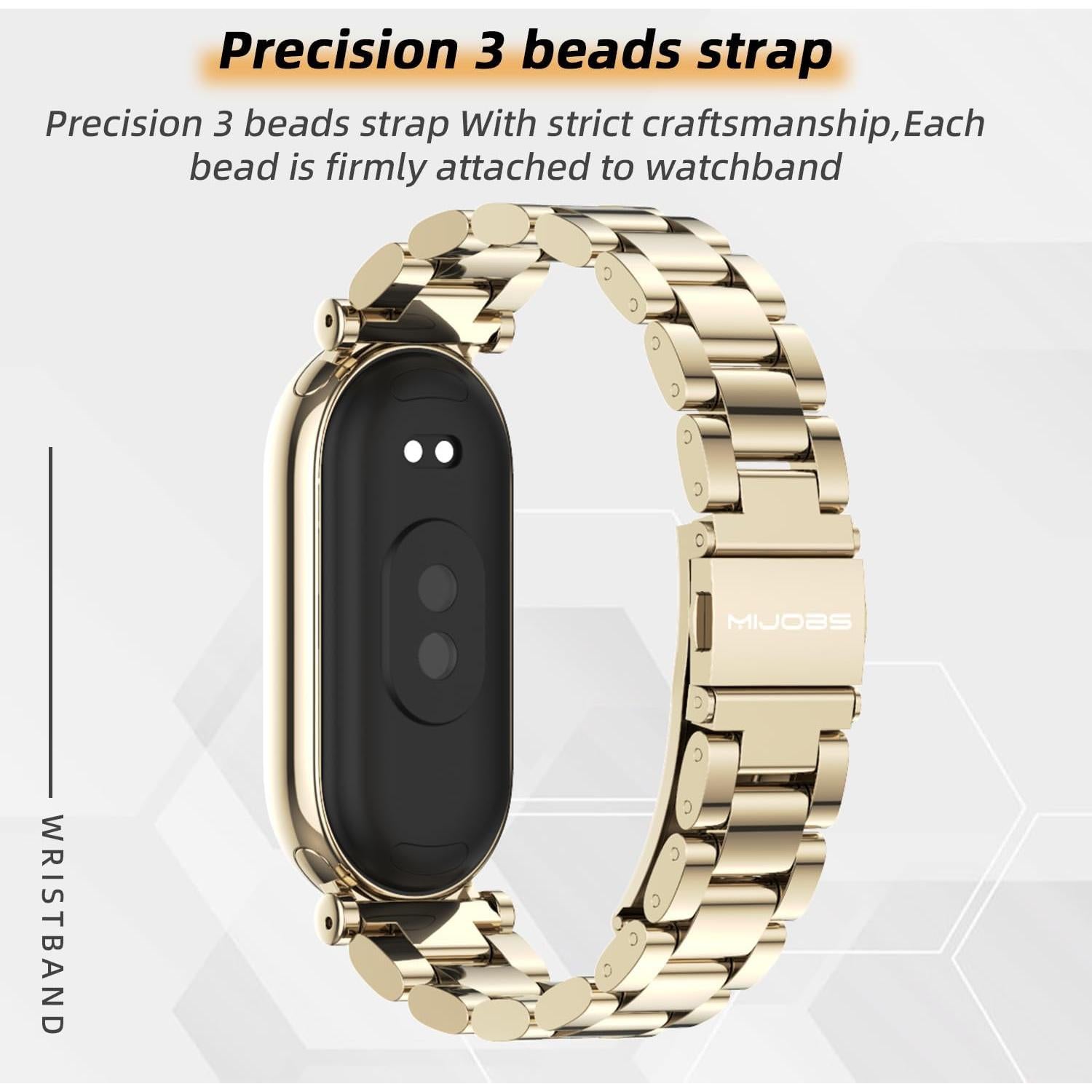 Correa de Acero Inoxidable MIJOBS para Mi Band 8/9