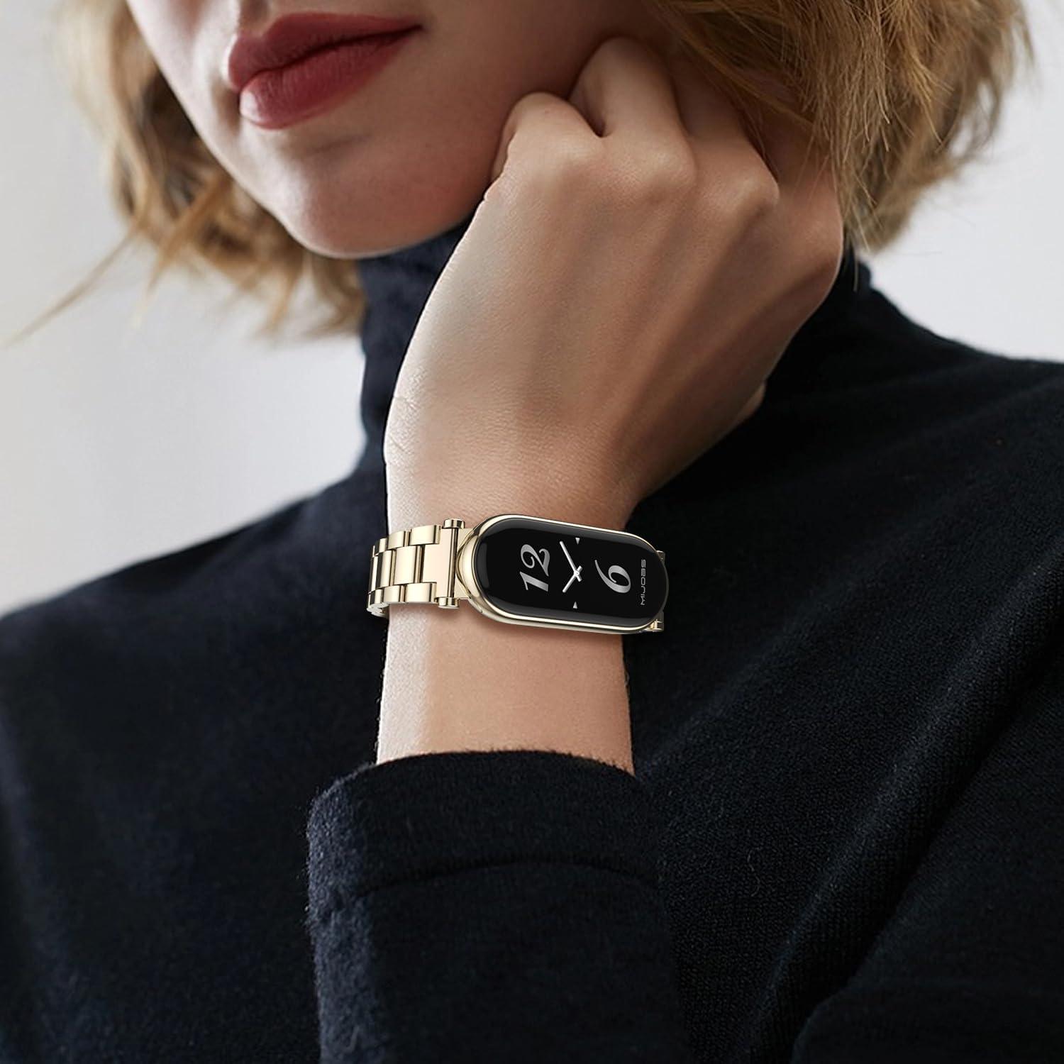 Correa de Acero Inoxidable MIJOBS para Mi Band 8/9