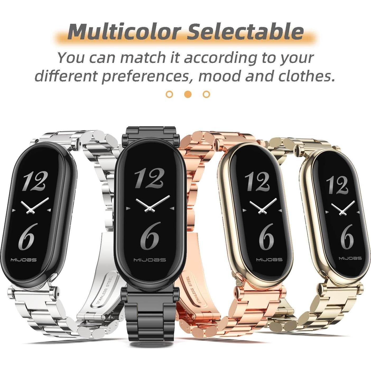 Correa de Acero Inoxidable MIJOBS para Mi Band 8/9