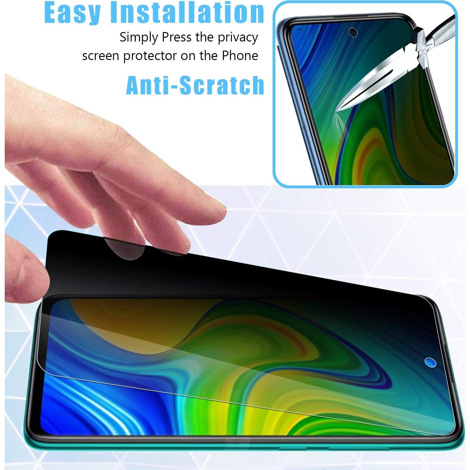 Protector Pantalla Privado y Lente Xiaomi Redmi Note 9S 6.67"