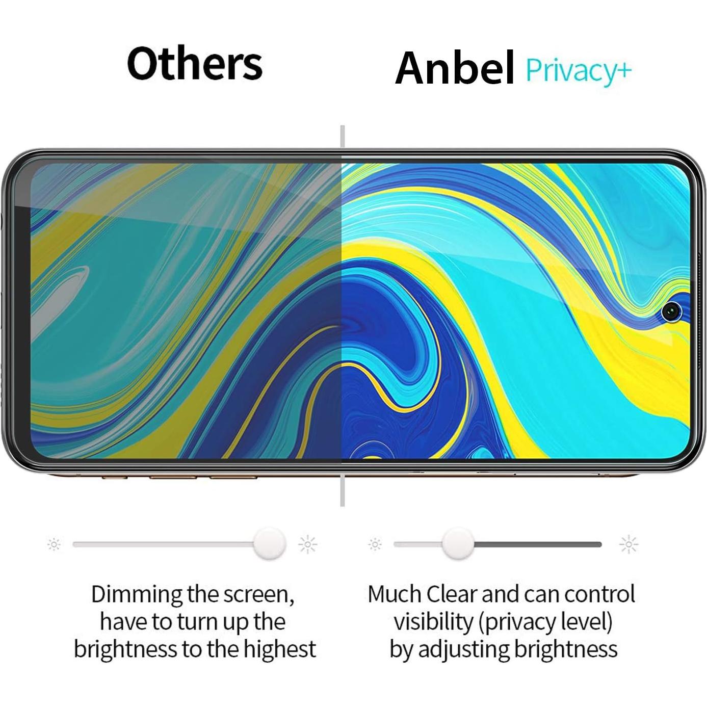 Protector Pantalla Privado y Lente Xiaomi Redmi Note 9S 6.67"