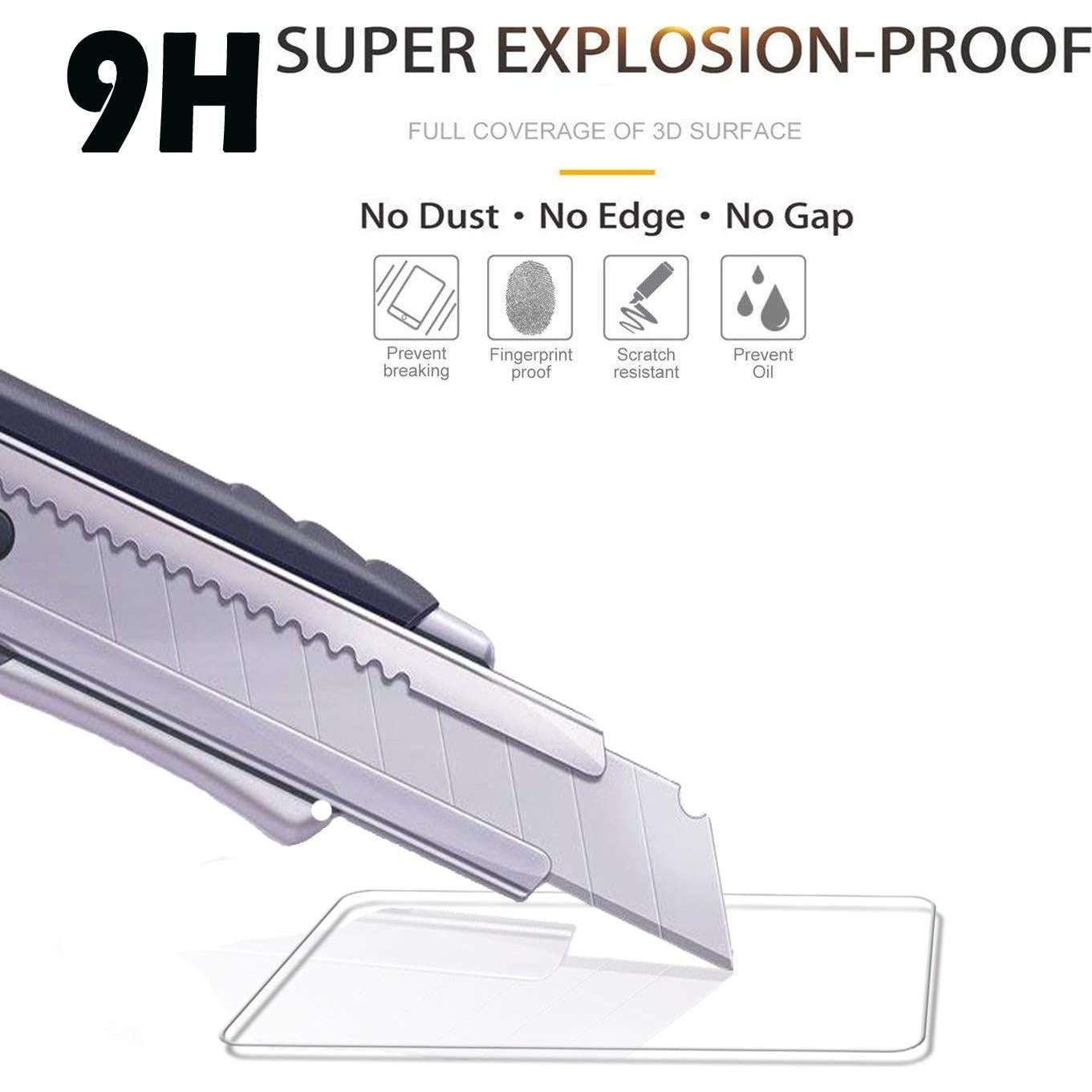 Paquete de 3 Protectores de Pantalla Vidrio Templado Beukei para Xiaomi Redmi Note 9S/9 Pro 5G