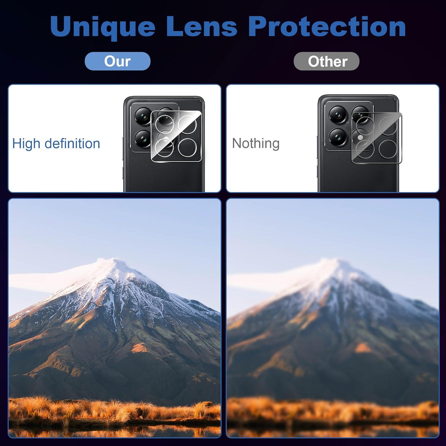 Protector de Pantalla Suttkue para Xiaomi 14T Pro 9H 2 Pack