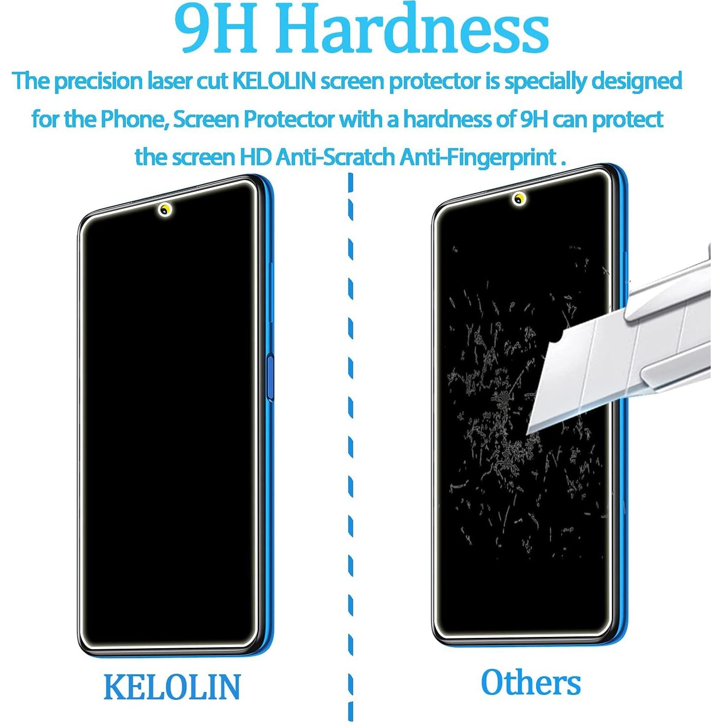 Protector de Pantalla KELOLIN 3 Unidades para Xiaomi Poco X3