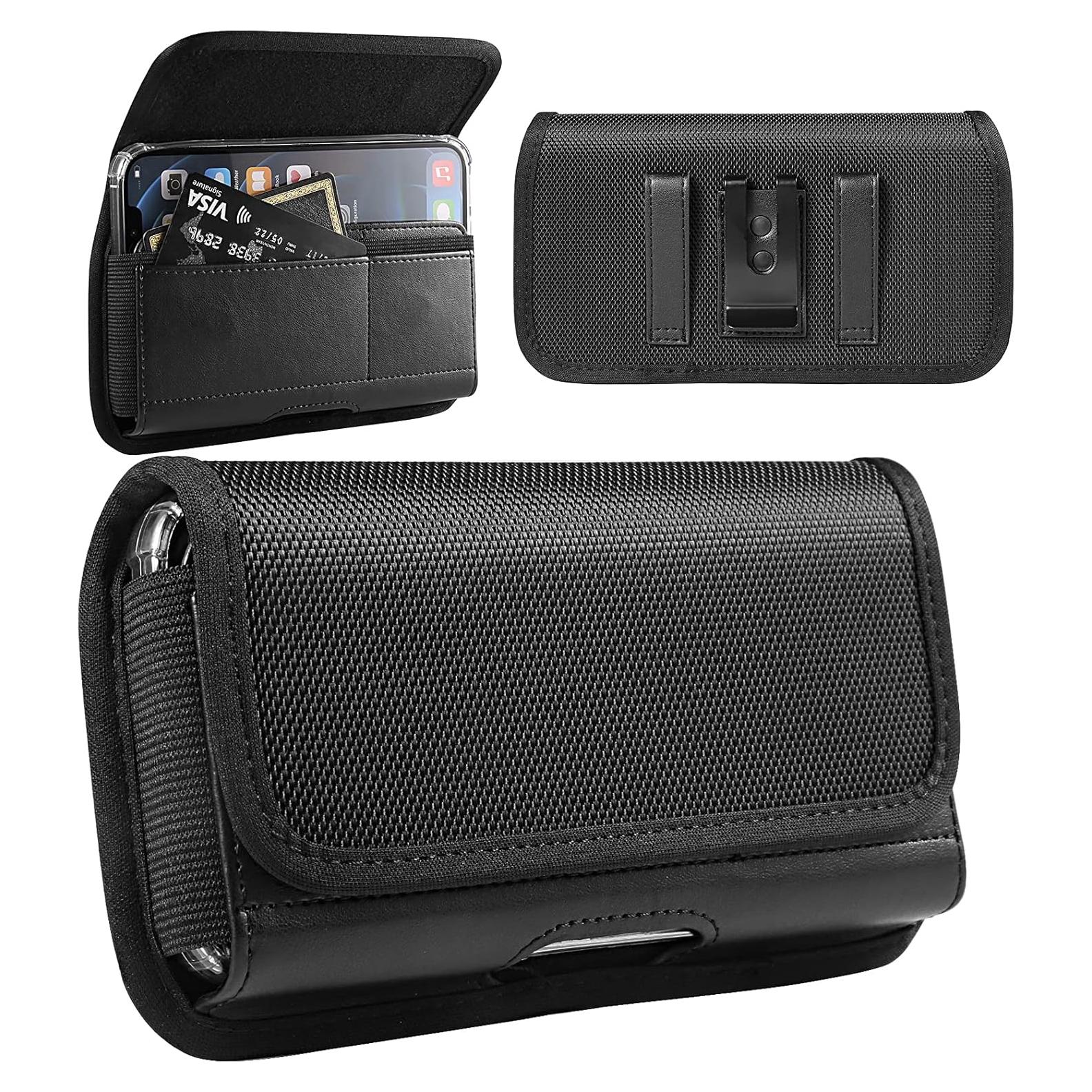 Funda de nylon con clip Seqoiyia para Galaxy S24 Ultra y más